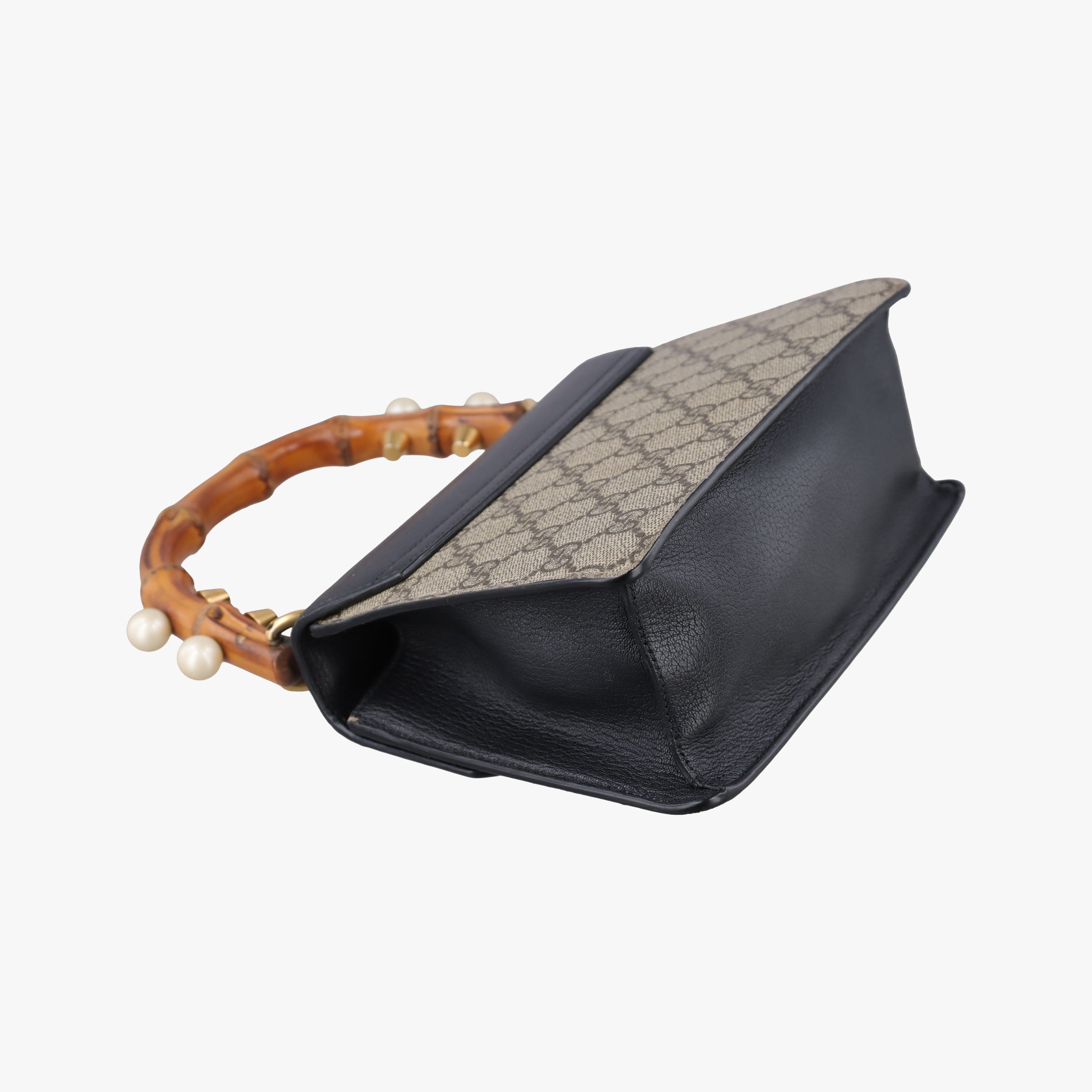 Secondhand Gucci Mini Fox Brooch Bamboo Beige×Multicolour PVC coated canvas×Leather 466428 shoulderbag | stylenewstar