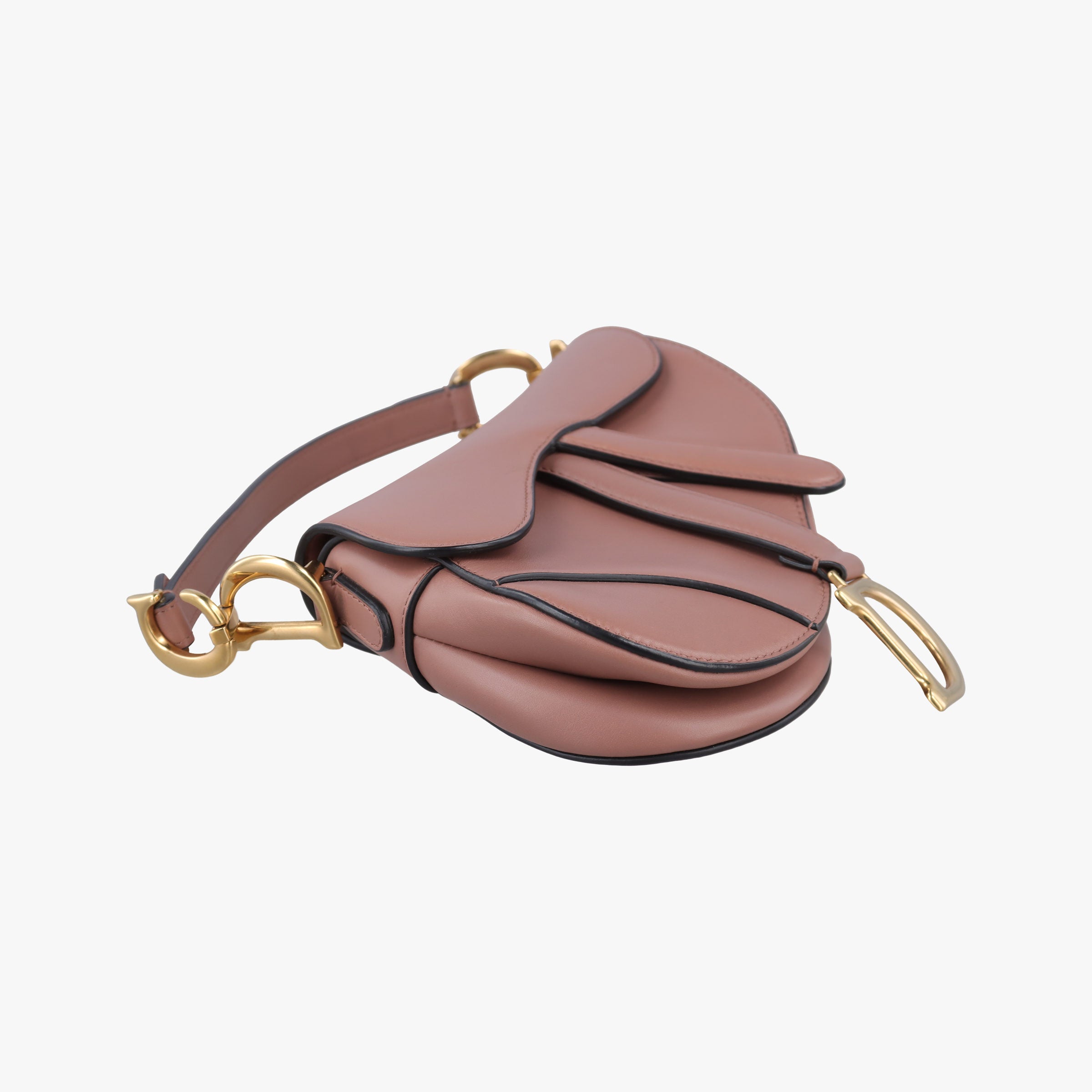 Pre-owned Christian Dior Saddle Pink Leather  handbag | stylenewstar