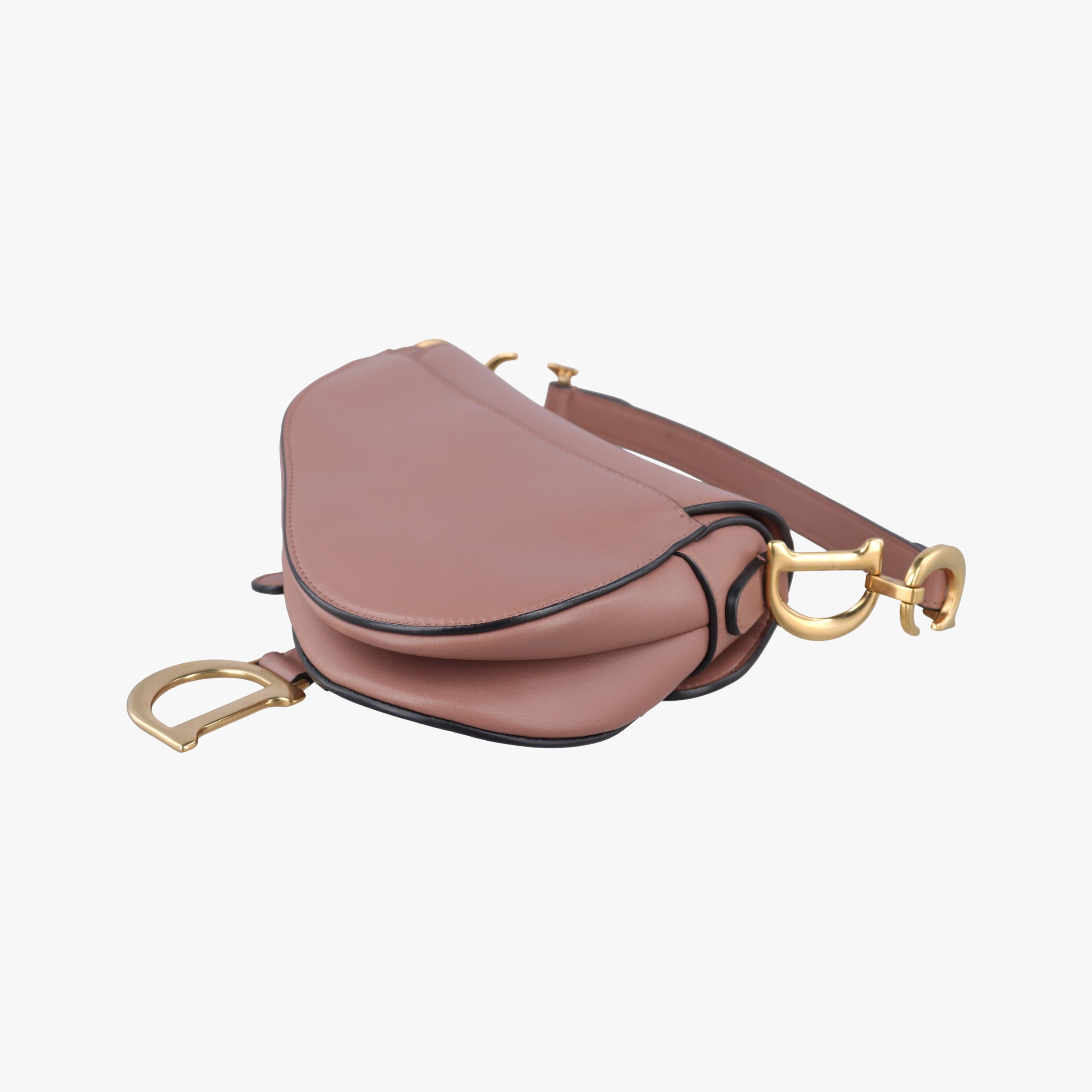 Pre-owned Christian Dior Saddle Pink Leather  handbag | stylenewstar