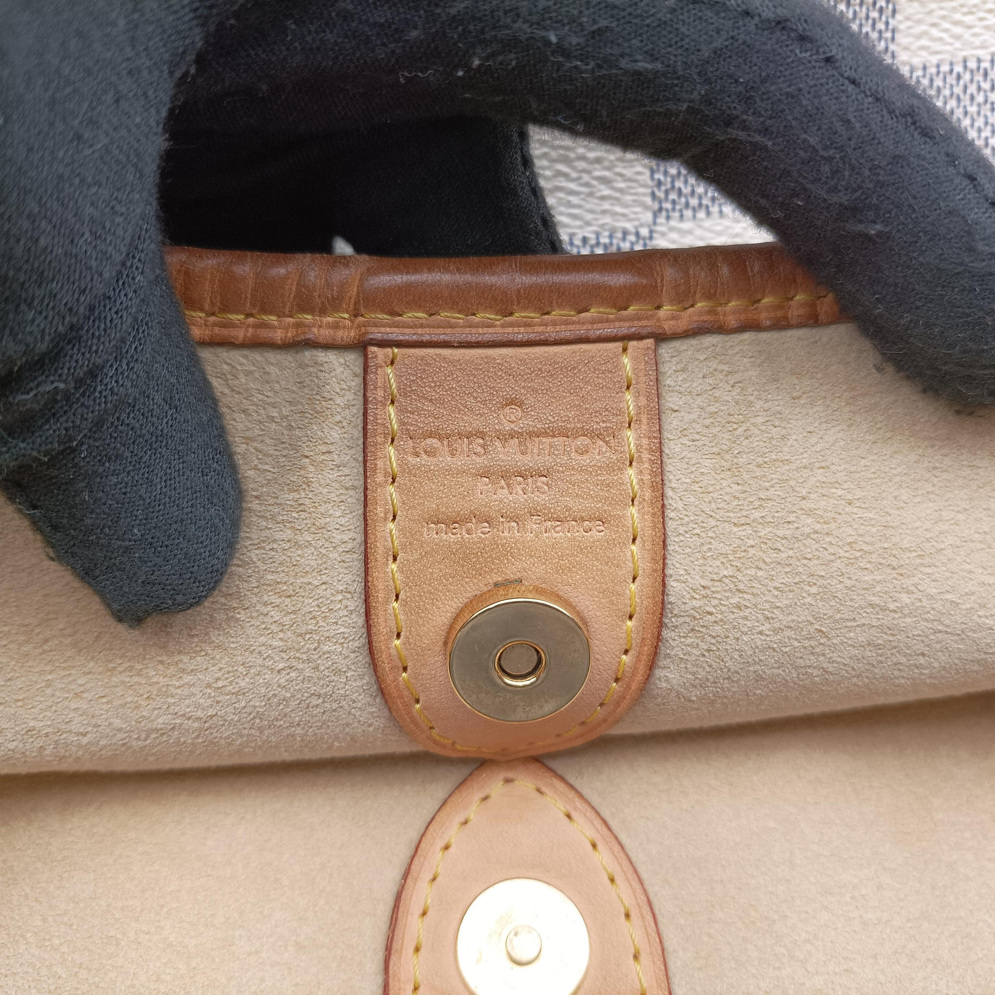 Pre-owned Louis Vuitton GALLIERA PM Azur Damier Canvas N55215 shoulderbag | stylenewstar