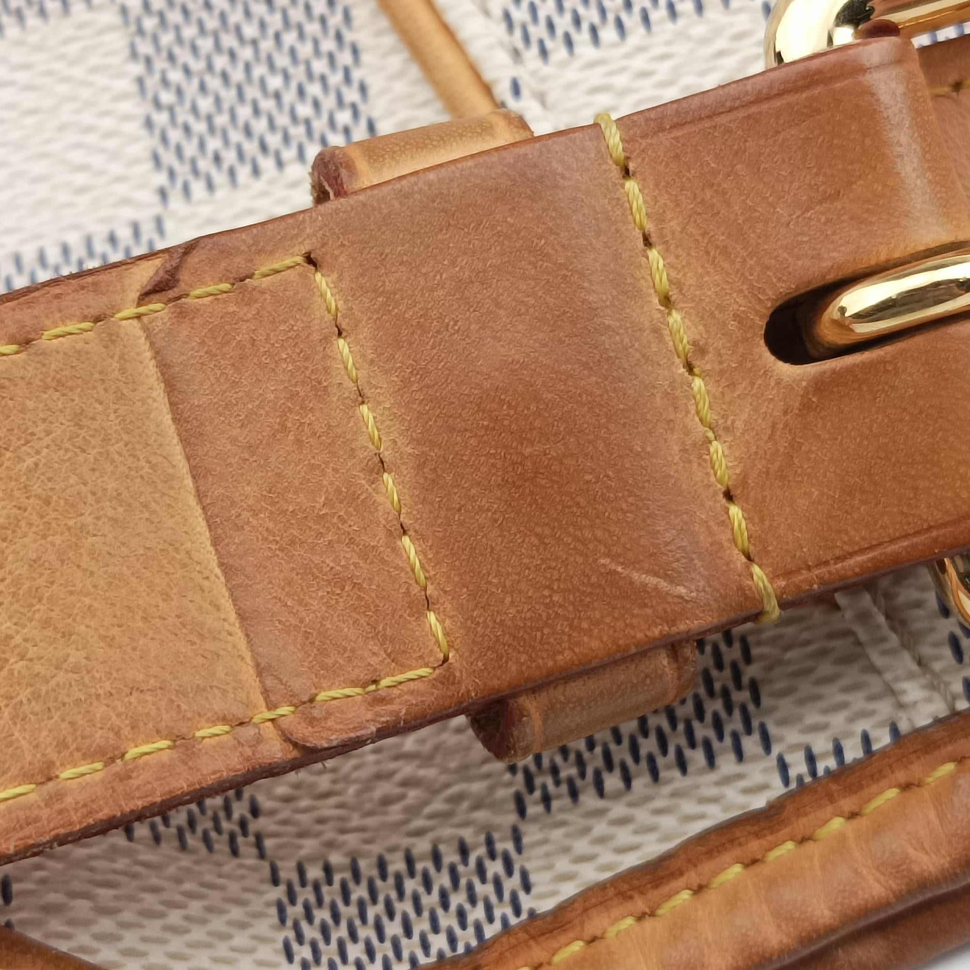 Pre-owned Louis Vuitton GALLIERA PM Azur Damier Canvas N55215 shoulderbag | stylenewstar