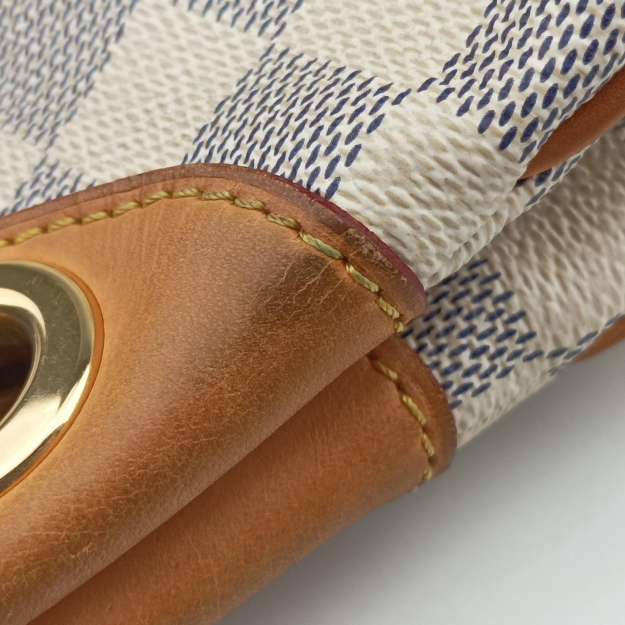 Pre-owned Louis Vuitton GALLIERA PM Azur Damier Canvas N55215 shoulderbag | stylenewstar