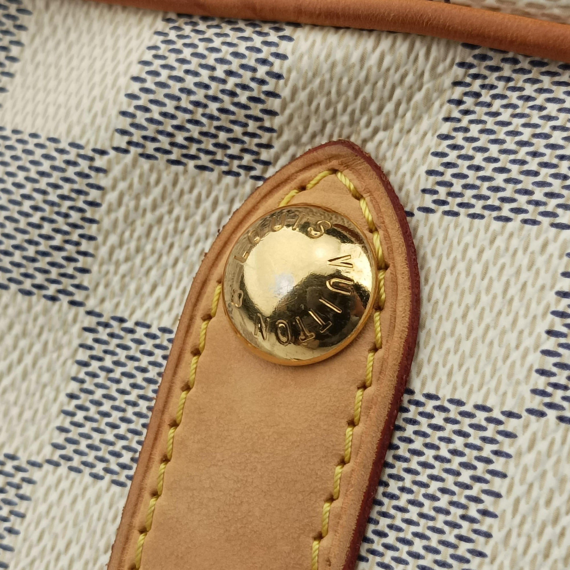 Pre-owned Louis Vuitton GALLIERA PM Azur Damier Canvas N55215 shoulderbag | stylenewstar