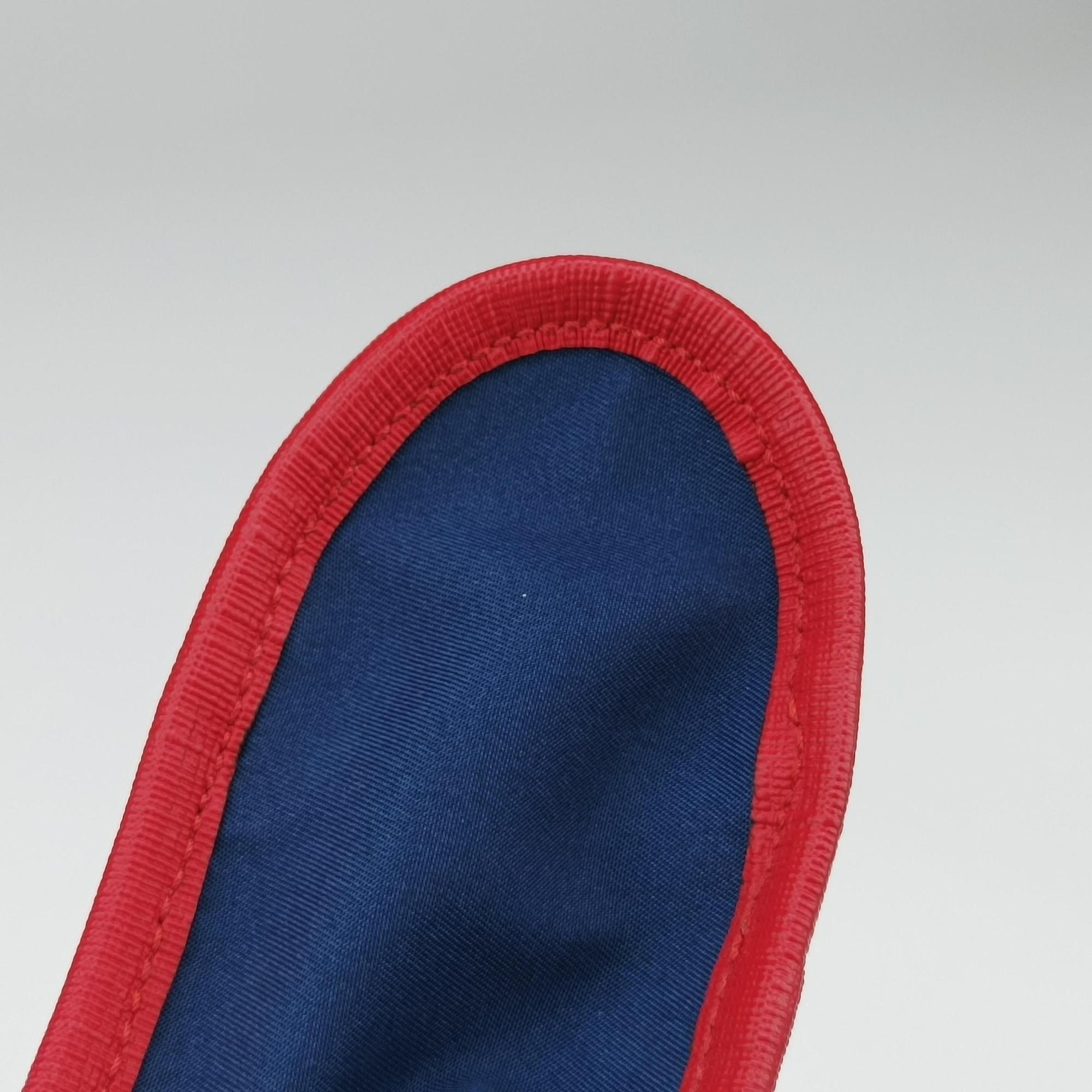 Vintage Gucci kids half moon bag Blue×Red nylon 611686 shoulderbag | stylenewstar