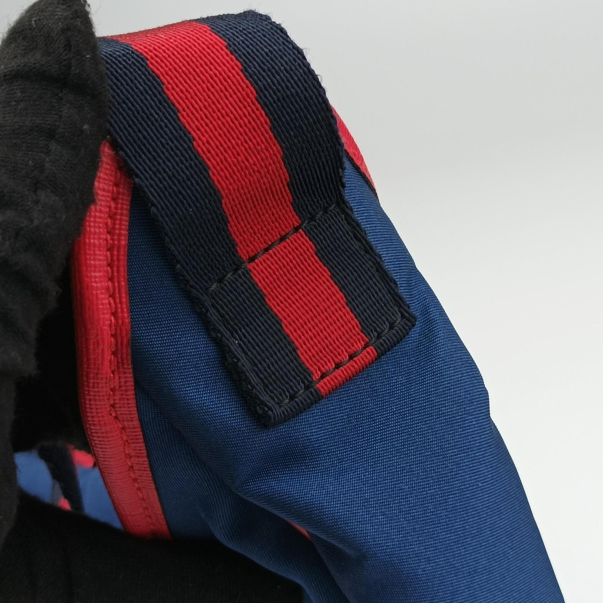 Vintage Gucci kids half moon bag Blue×Red nylon 611686 shoulderbag | stylenewstar