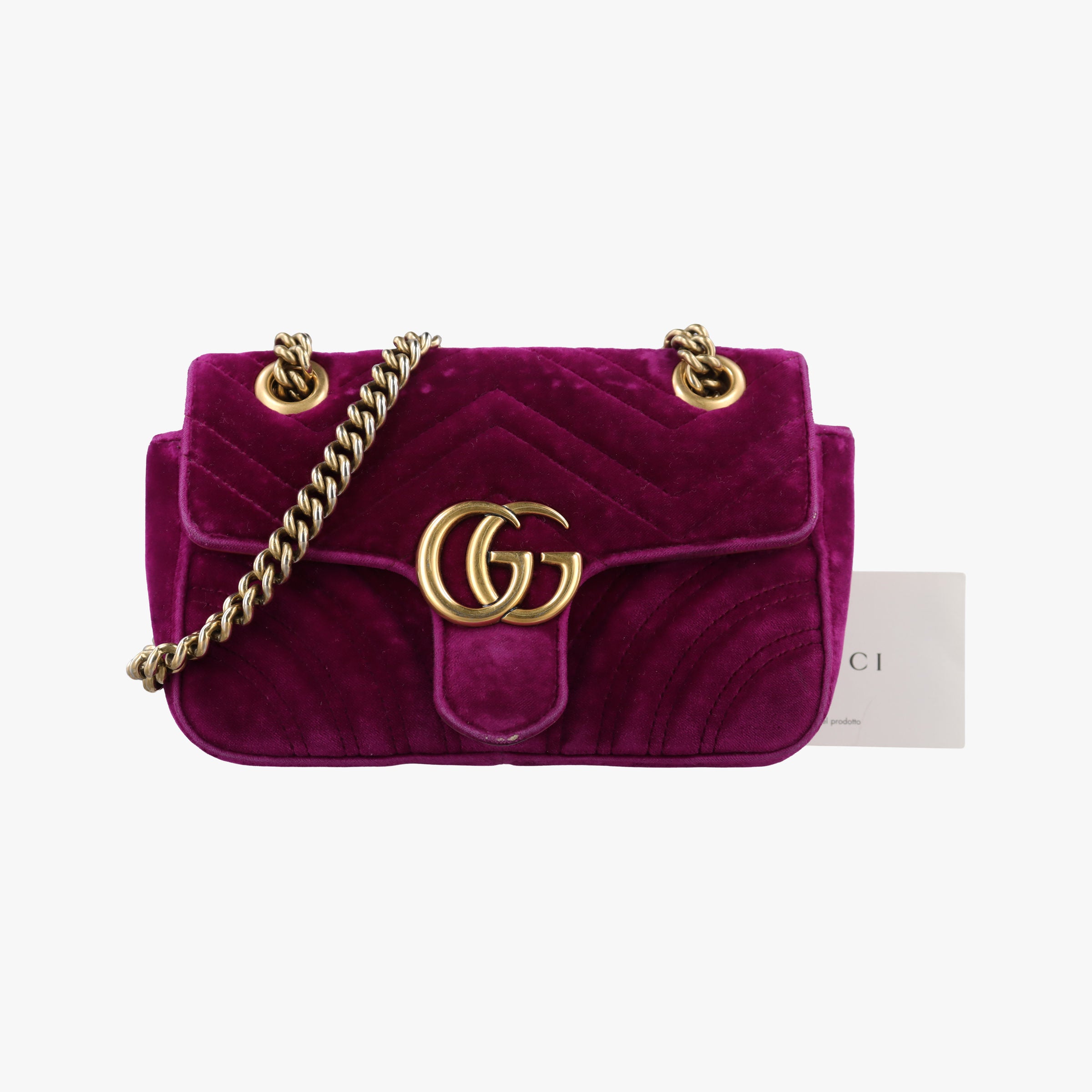 Vintage Gucci GG Marmont Purple velour 446744 shoulderbag | stylenewstar