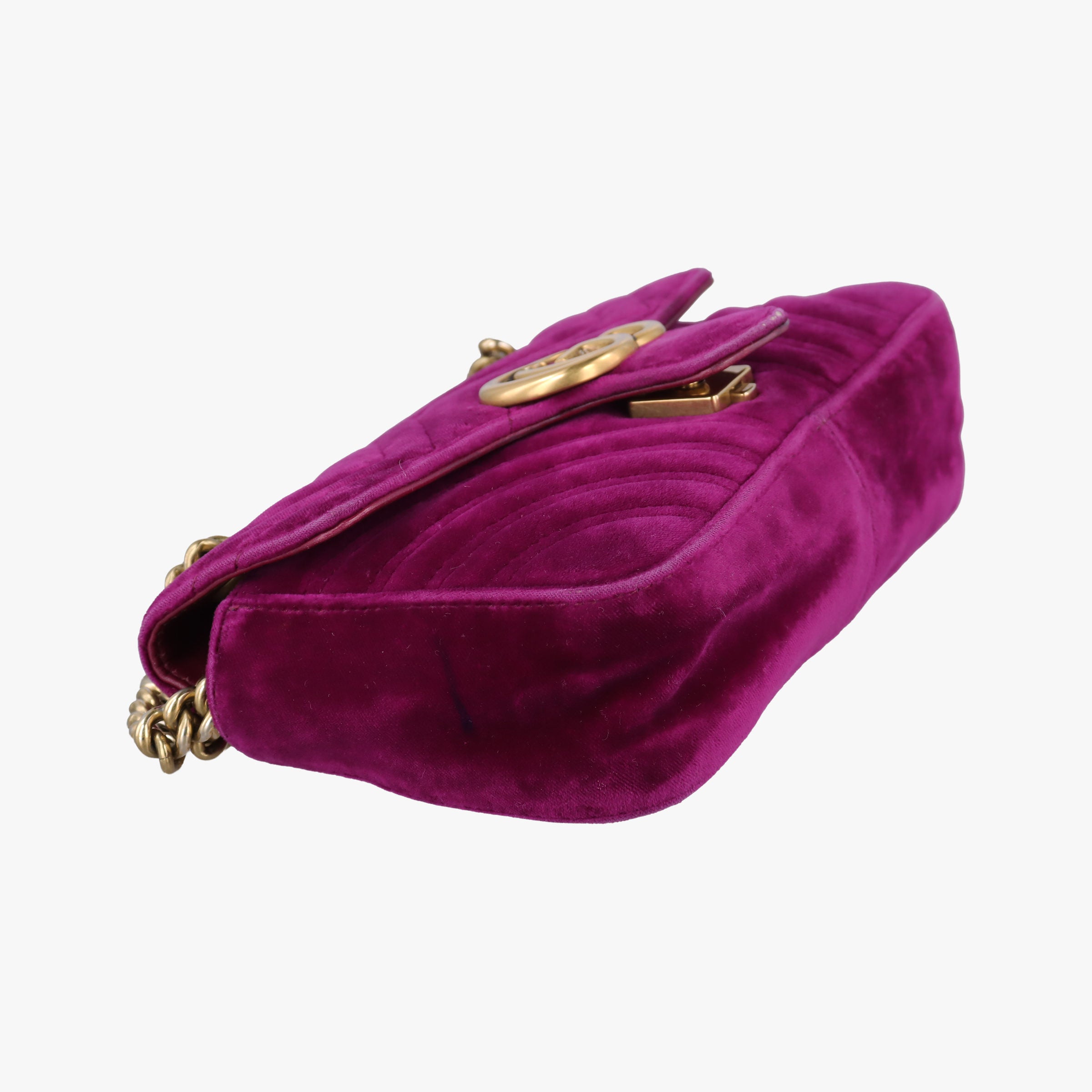 Vintage Gucci GG Marmont Purple velour 446744 shoulderbag | stylenewstar