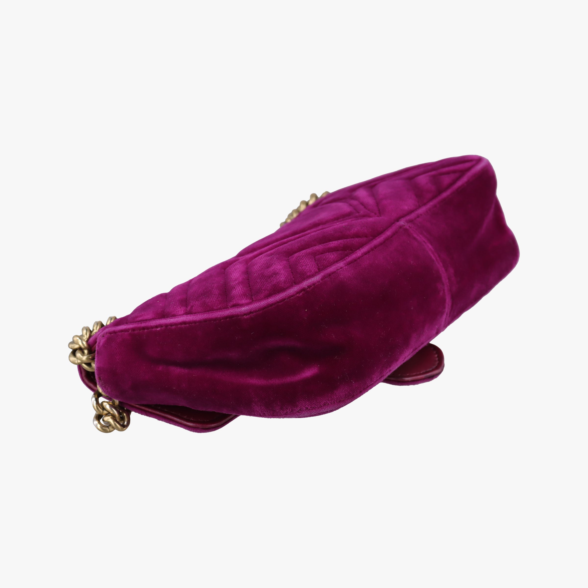 Vintage Gucci GG Marmont Purple velour 446744 shoulderbag | stylenewstar