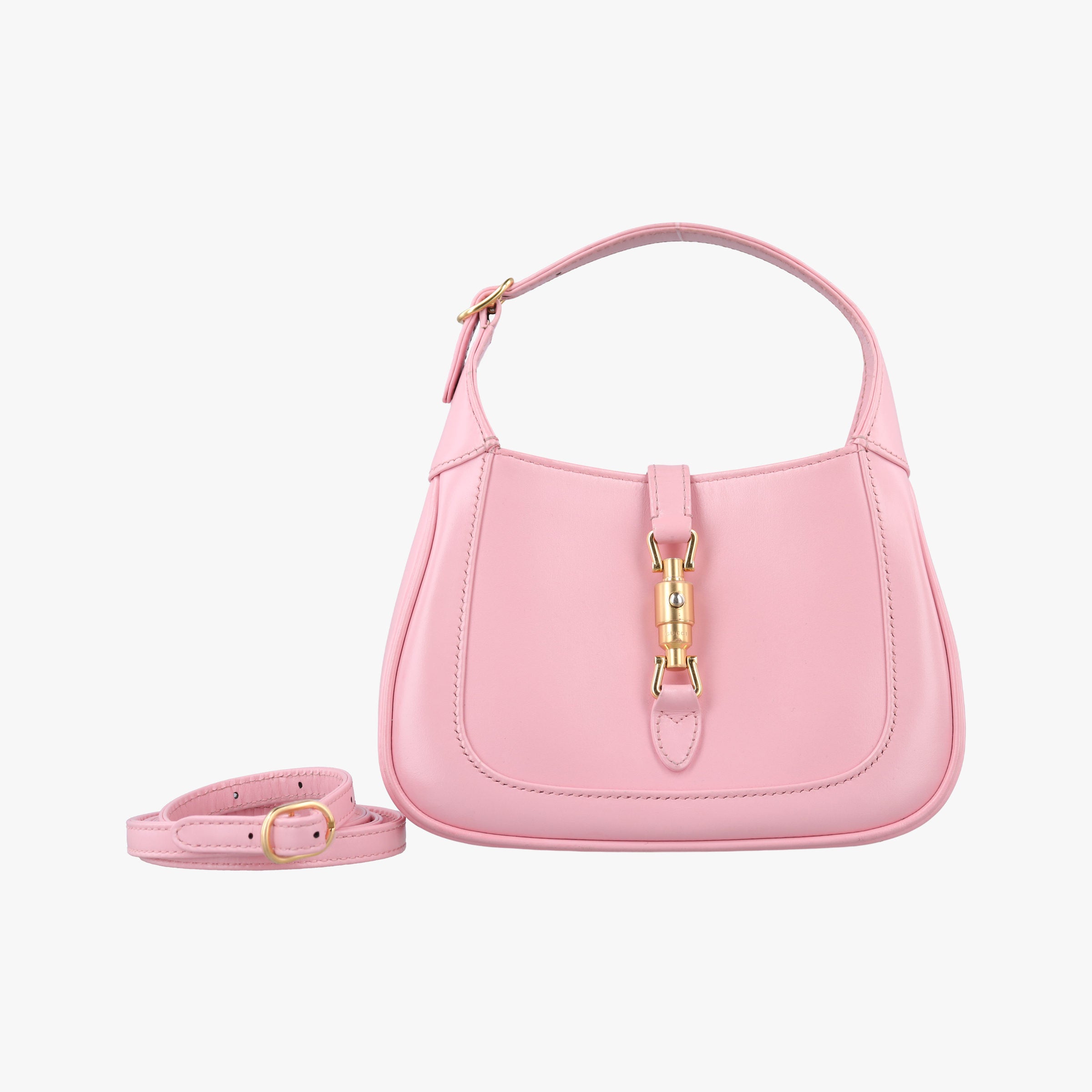 Pre-owned Gucci JACKIE 1961 Pink Leather 637091 shoulderbag | stylenewstar