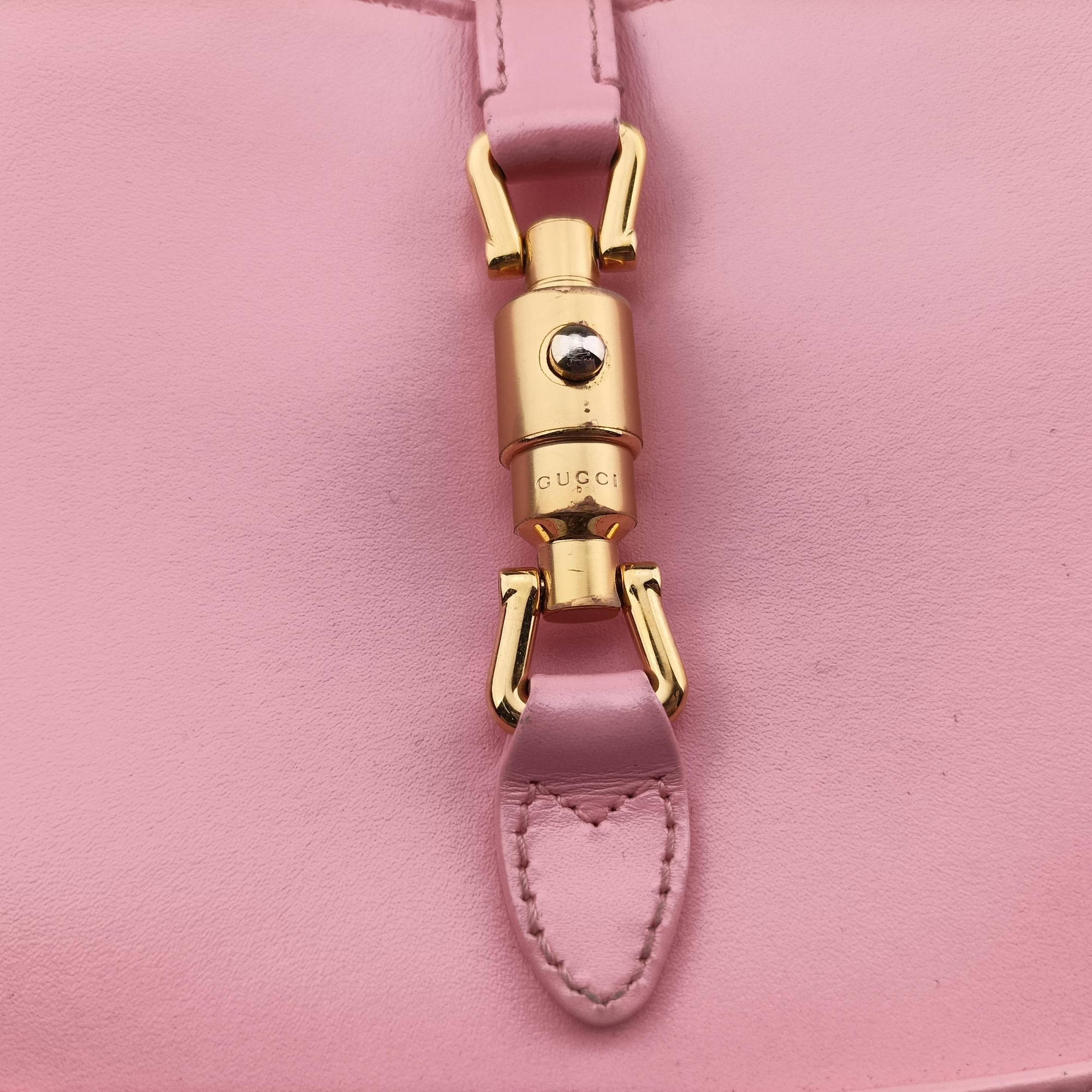 Pre-owned Gucci JACKIE 1961 Pink Leather 637091 shoulderbag | stylenewstar