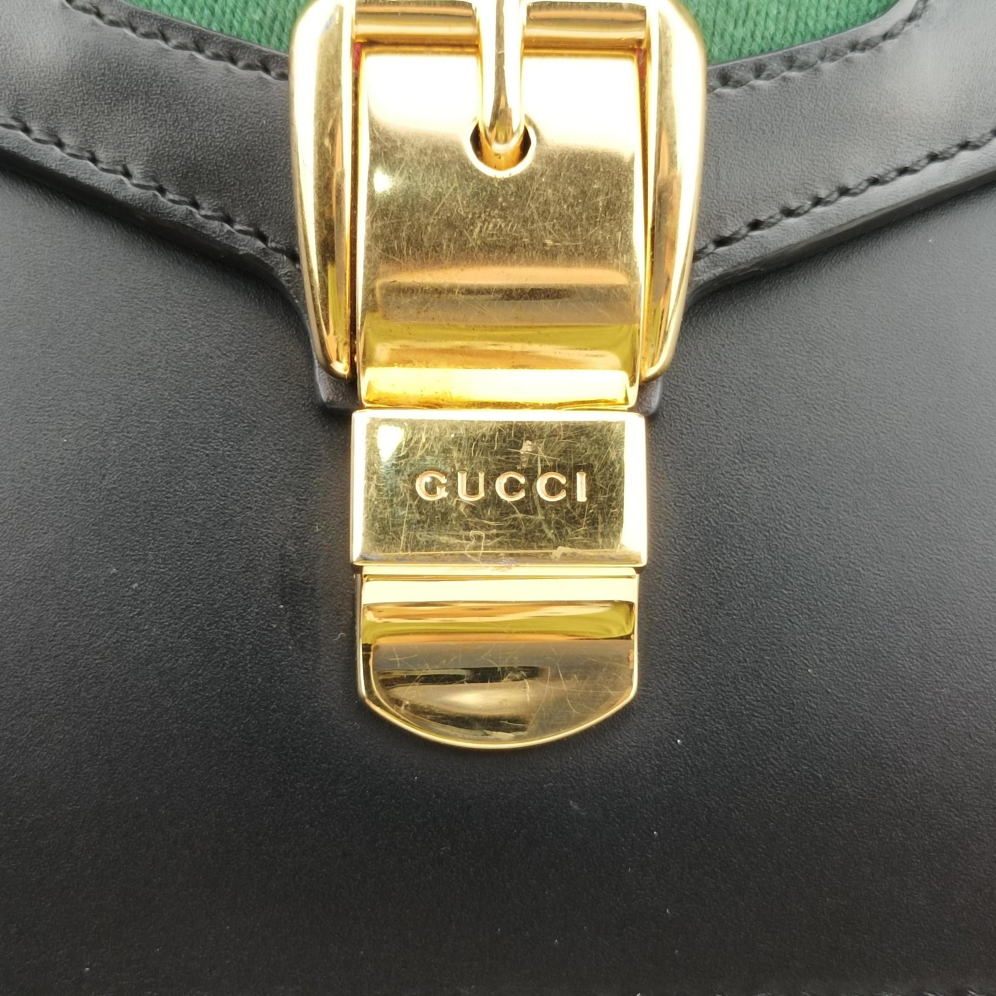 Pre-owned Gucci Sylvie Black Leather 470270 shoulderbag | stylenewstar
