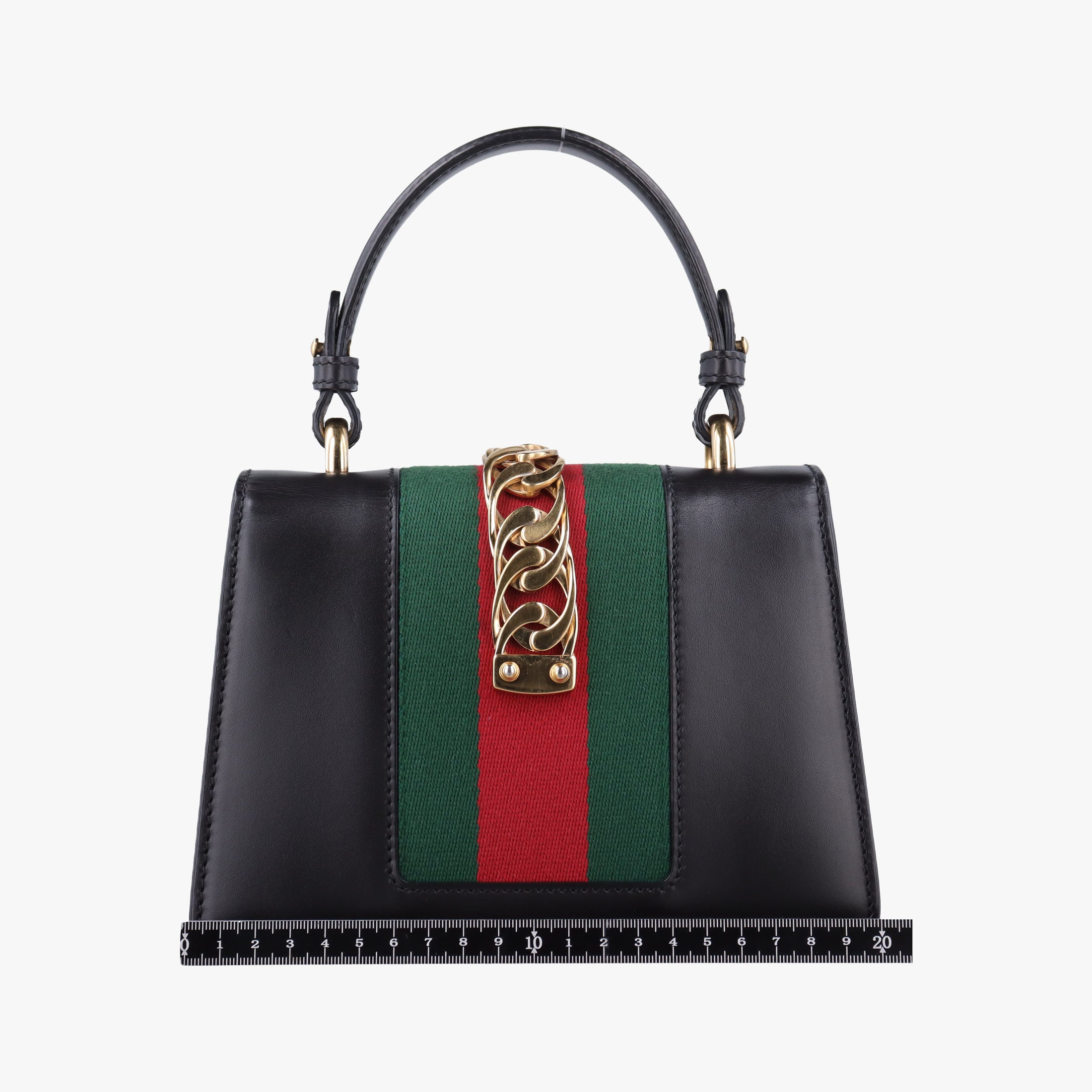 Pre-owned Gucci Sylvie Black Leather 470270 shoulderbag | stylenewstar