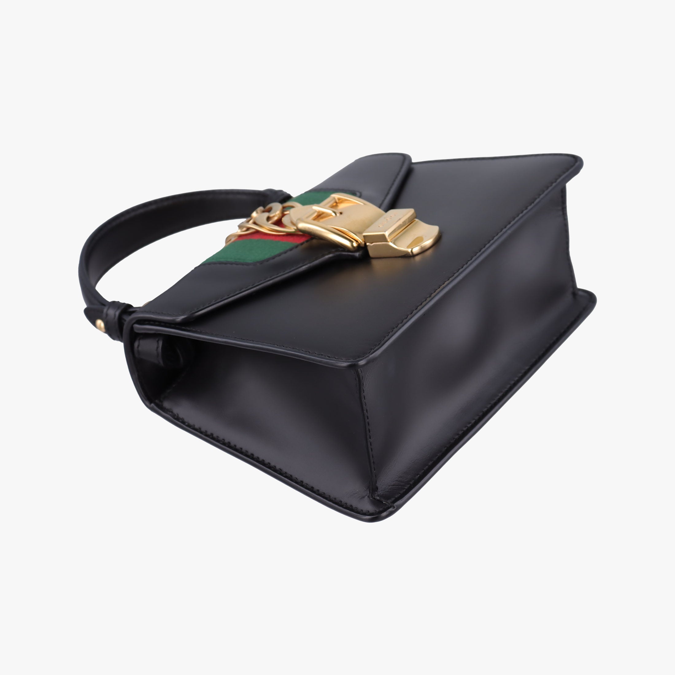 Pre-owned Gucci Sylvie Black Leather 470270 shoulderbag | stylenewstar