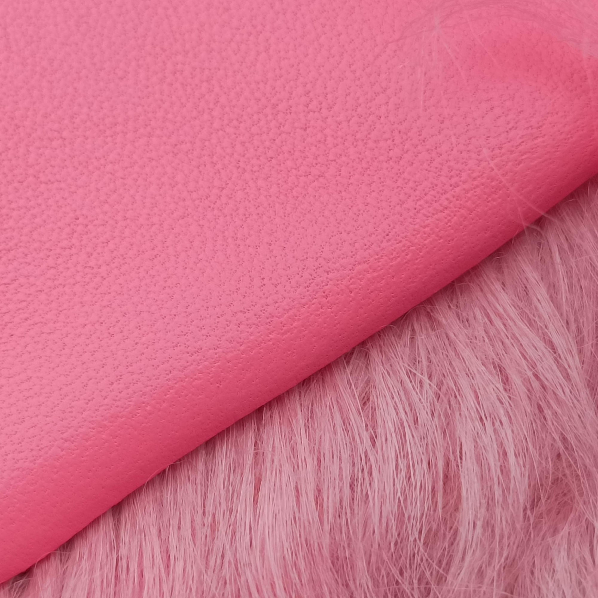 Vintage Chanel Shearling CC Hook Card Holder Pink wool AP2397 handbag | stylenewstar