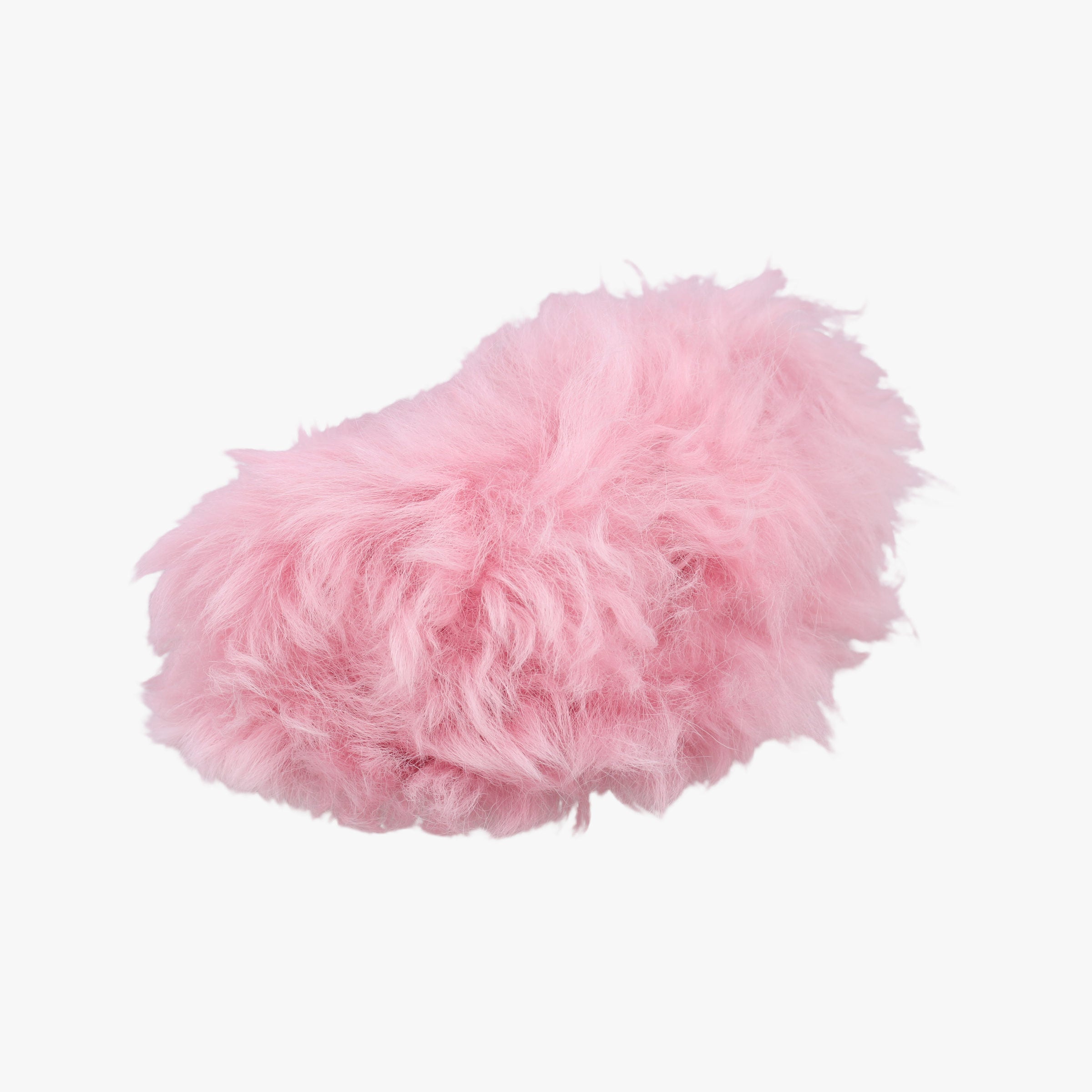 Vintage Chanel Shearling CC Hook Card Holder Pink wool AP2397 handbag | stylenewstar