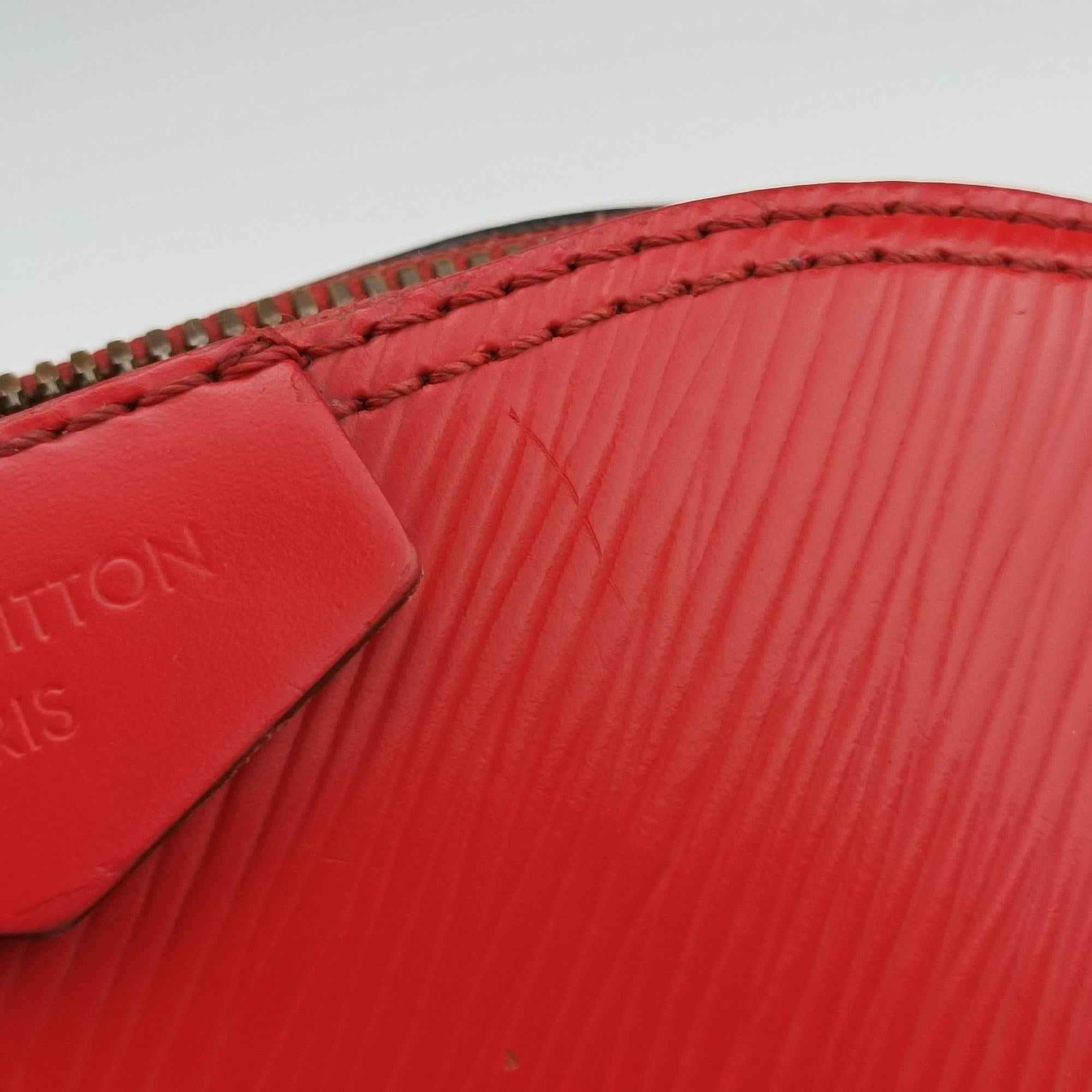 Pre-owned Louis Vuitton Alma MINI chain COQUELICOT epi M51404 shoulderbag | stylenewstar