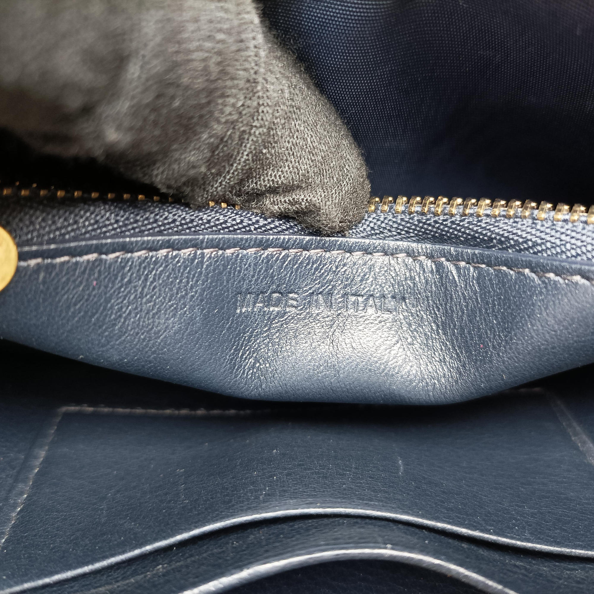 Pre-owned Christian Dior Saddle Navy×Gray jacquard  bum bag/waist bag | stylenewstar