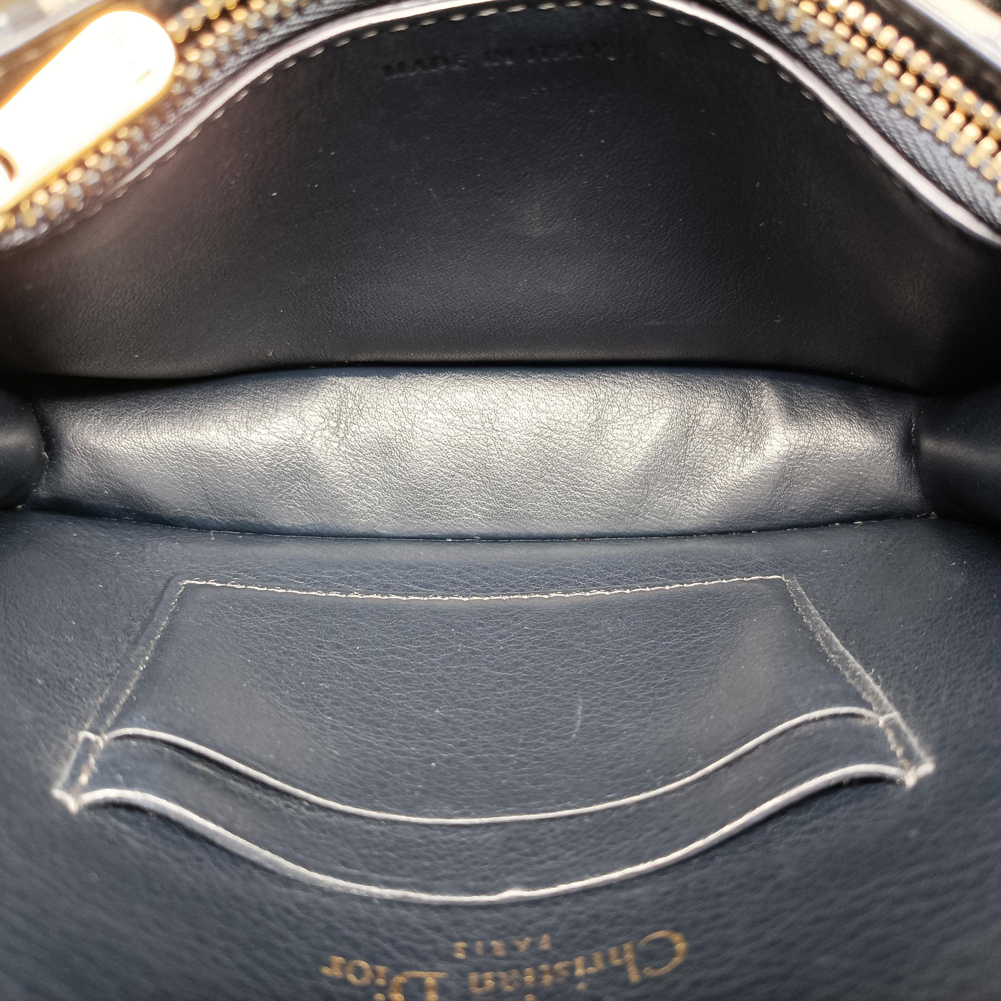 Pre-owned Christian Dior Saddle Navy×Gray jacquard  bum bag/waist bag | stylenewstar