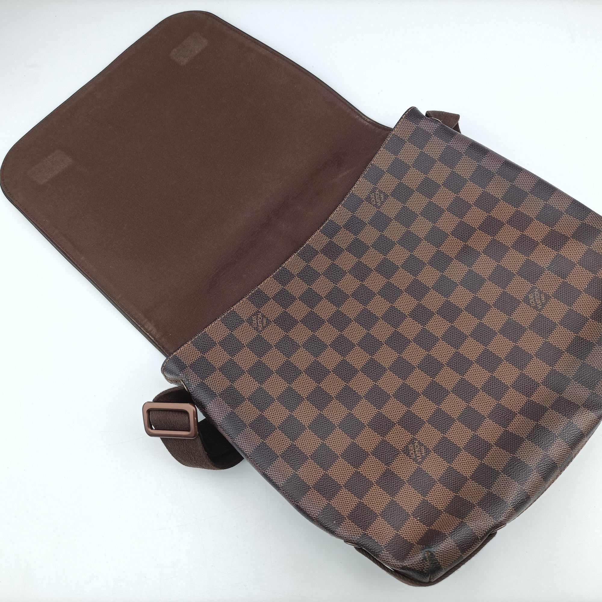 Pre-owned Louis Vuitton BROOKLYN MM EBENE Damier Canvas N51211 shoulderbag | stylenewstar