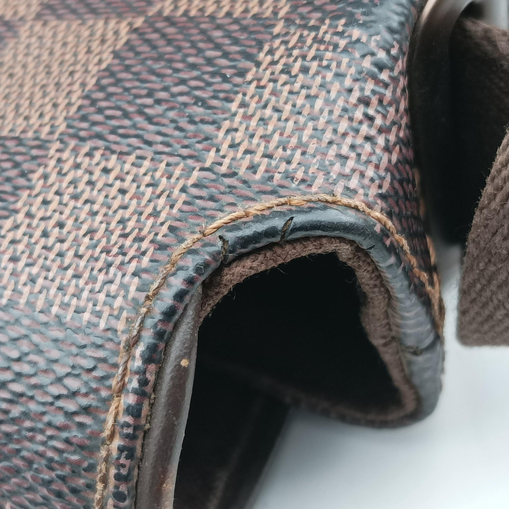 Pre-owned Louis Vuitton BROOKLYN MM EBENE Damier Canvas N51211 shoulderbag | stylenewstar