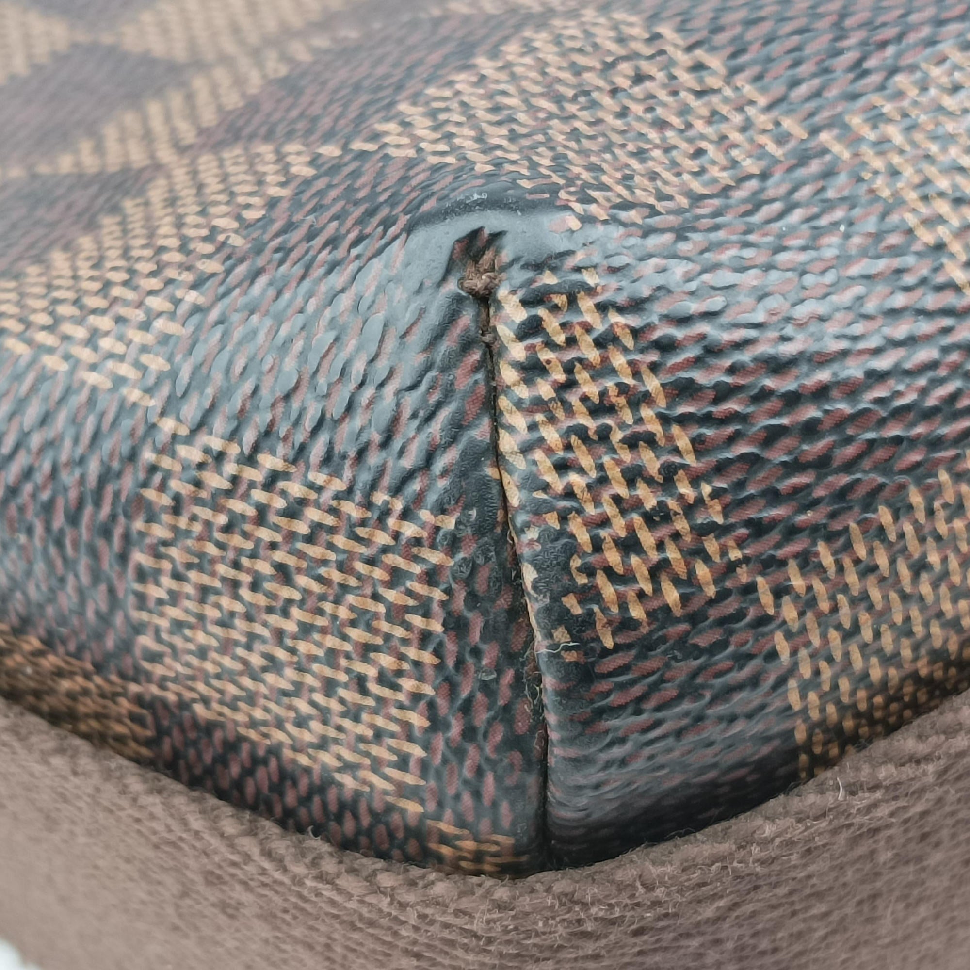 Pre-owned Louis Vuitton BROOKLYN MM EBENE Damier Canvas N51211 shoulderbag | stylenewstar