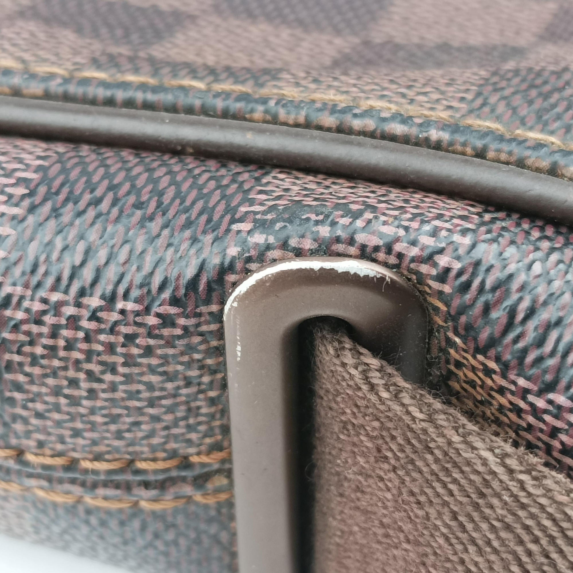 Pre-owned Louis Vuitton BROOKLYN MM EBENE Damier Canvas N51211 shoulderbag | stylenewstar
