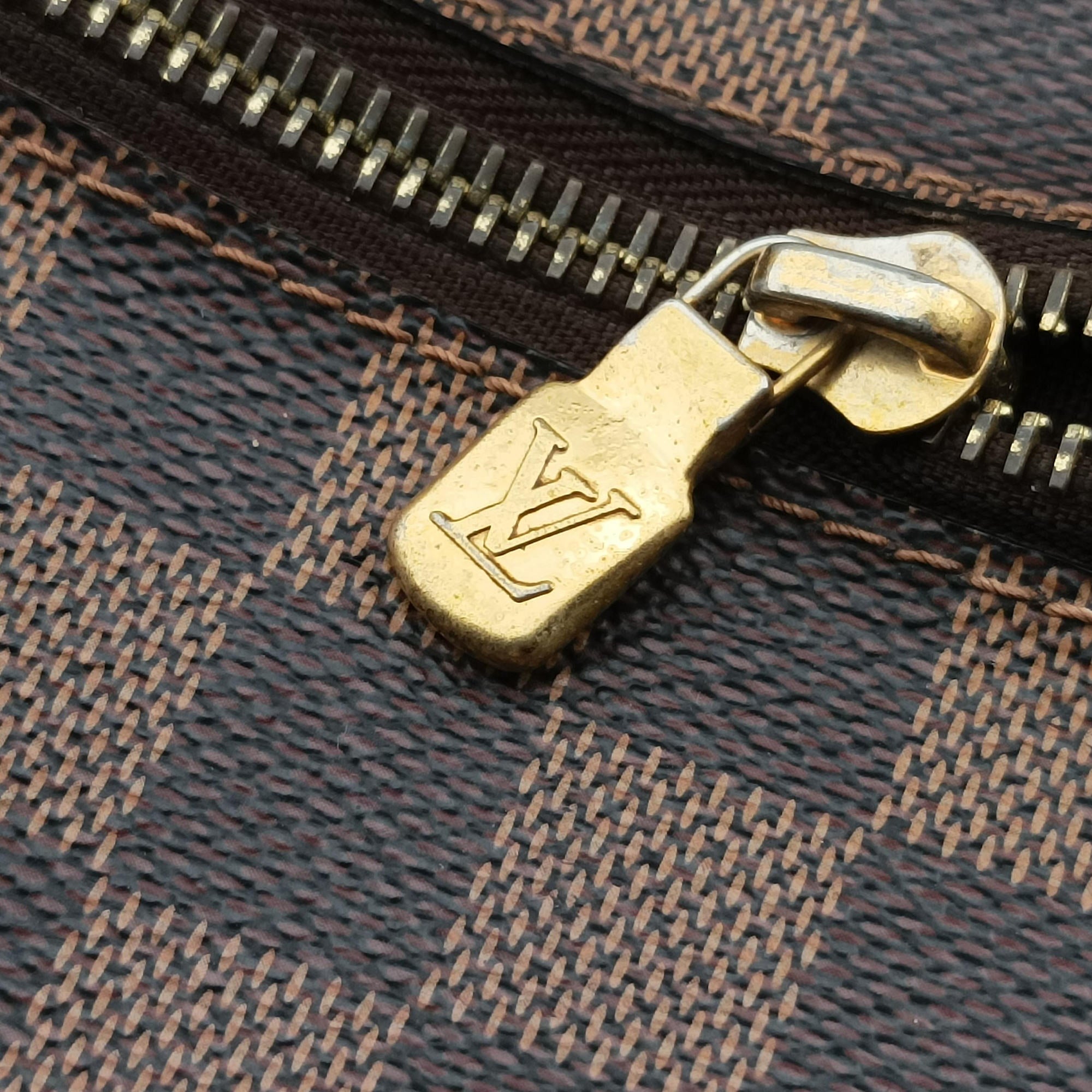 Pre-owned Louis Vuitton BROOKLYN MM EBENE Damier Canvas N51211 shoulderbag | stylenewstar
