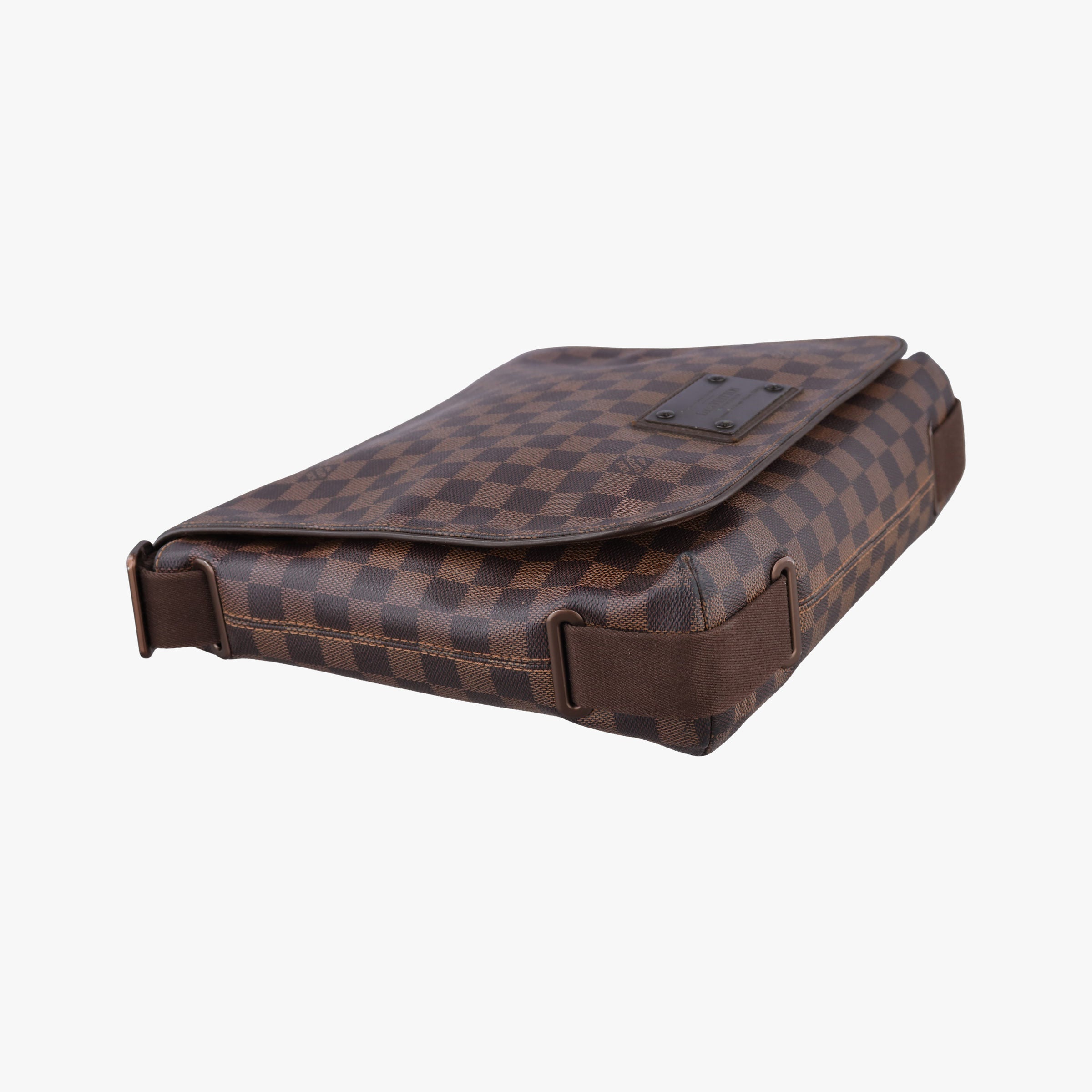 Pre-owned Louis Vuitton BROOKLYN MM EBENE Damier Canvas N51211 shoulderbag | stylenewstar