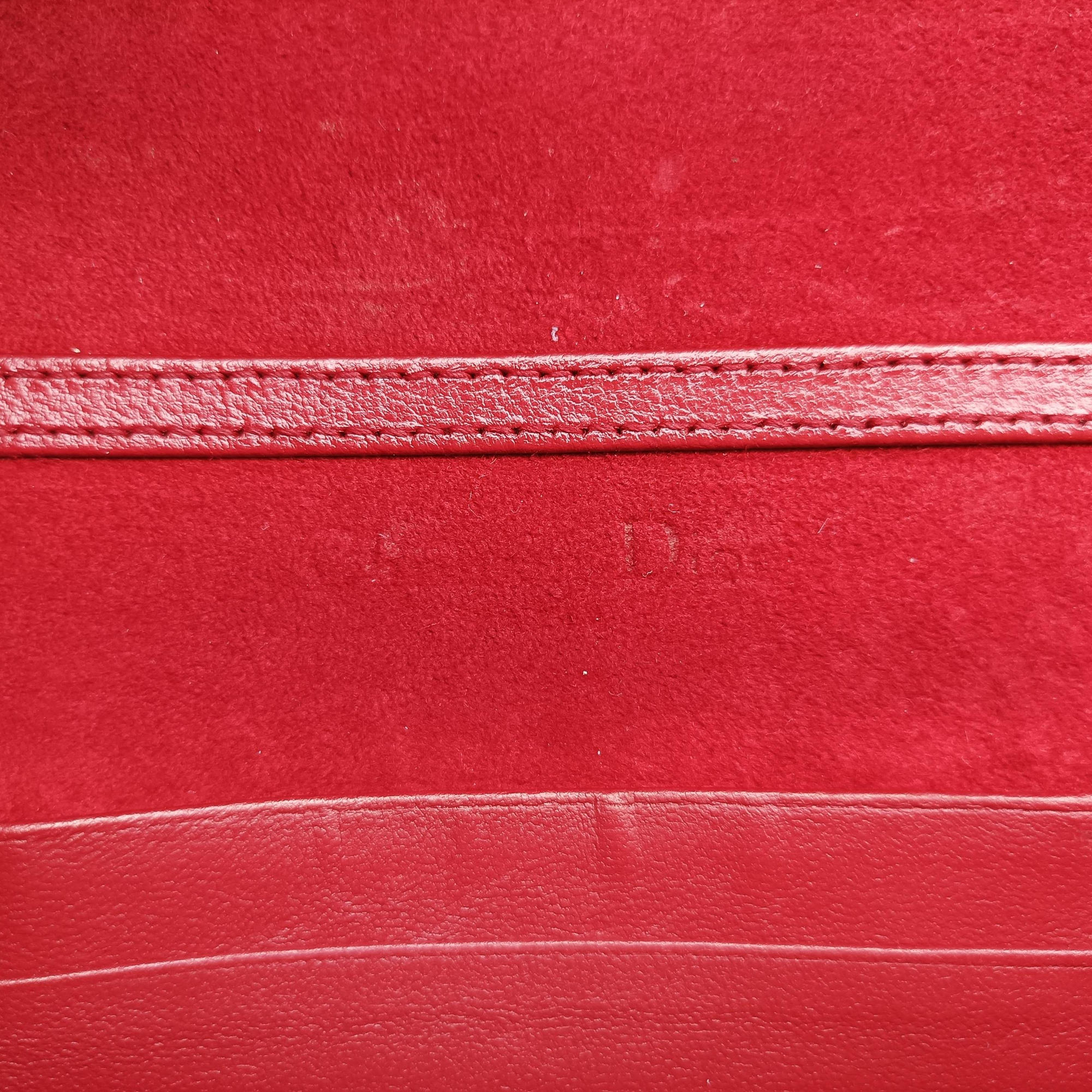 Pre-owned Christian Dior Diorama Red lambskin  shoulderbag | stylenewstar