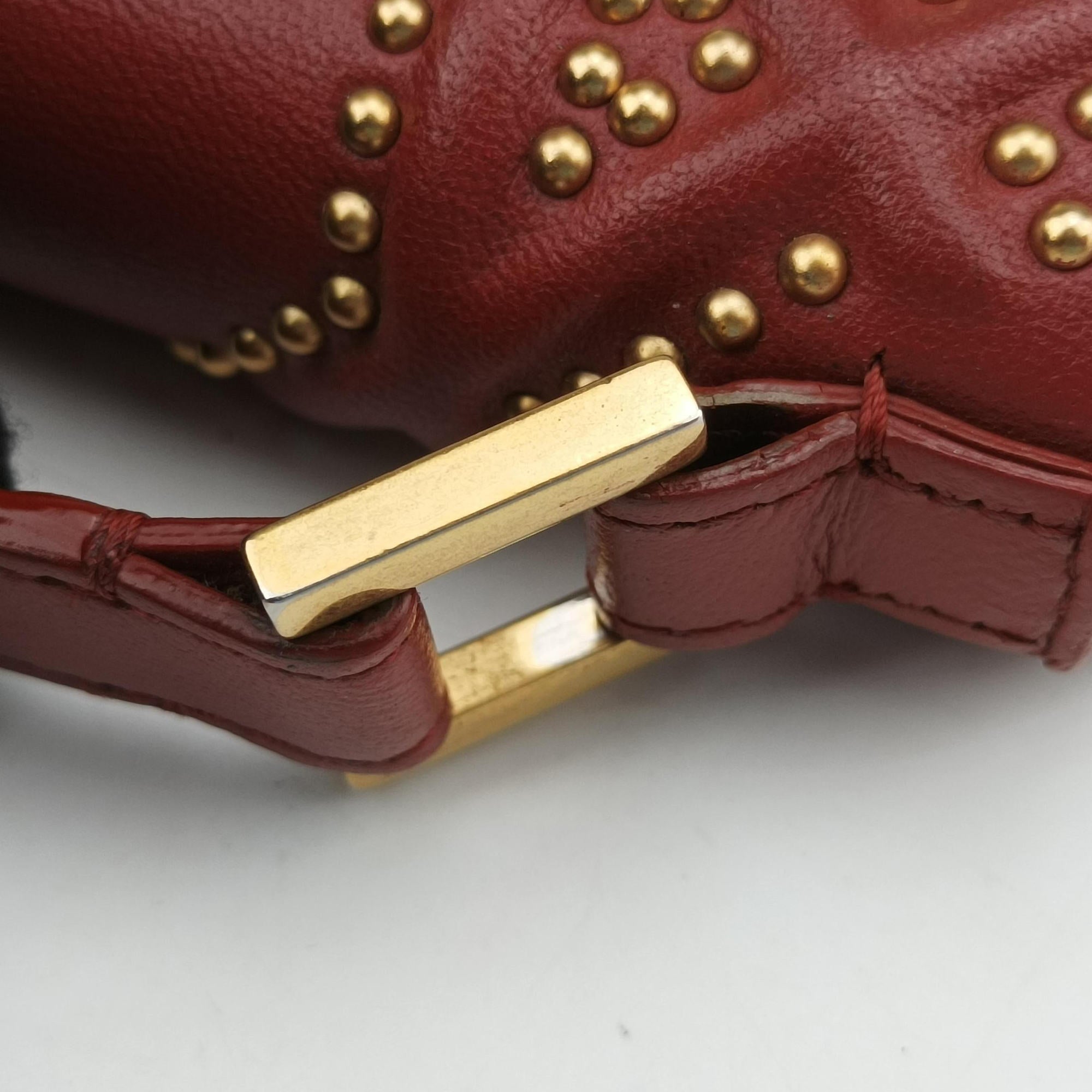Pre-owned Christian Dior Diorama Red lambskin  shoulderbag | stylenewstar