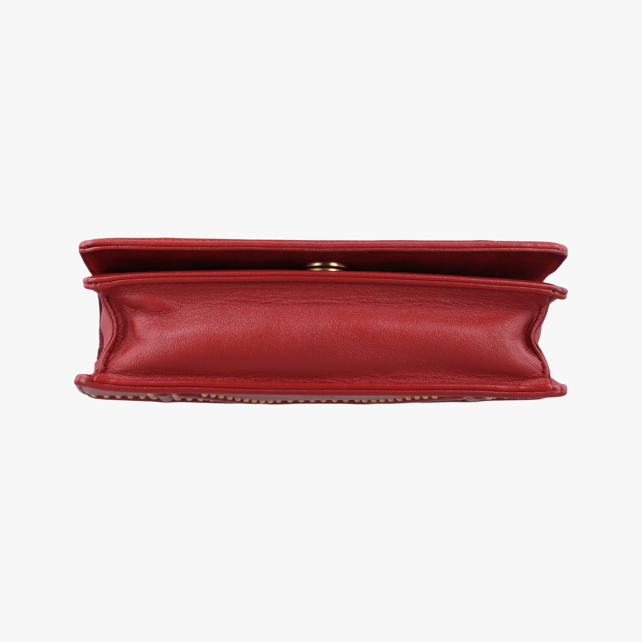 Pre-owned Christian Dior Diorama Red lambskin  shoulderbag | stylenewstar