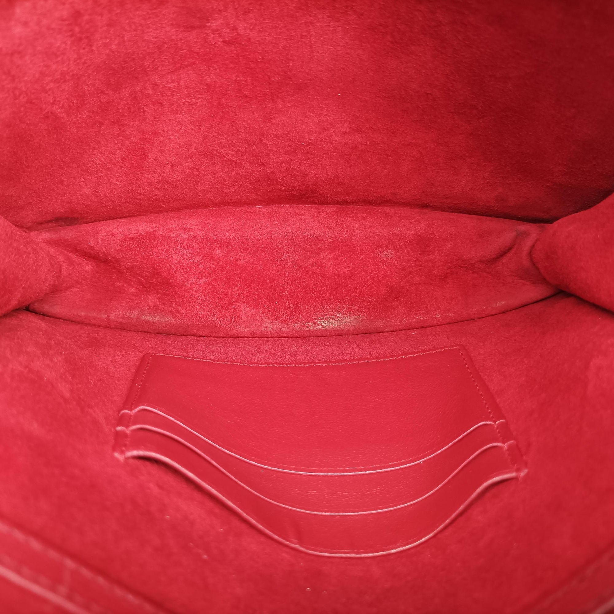 Pre-owned Christian Dior Diorama Red lambskin  shoulderbag | stylenewstar