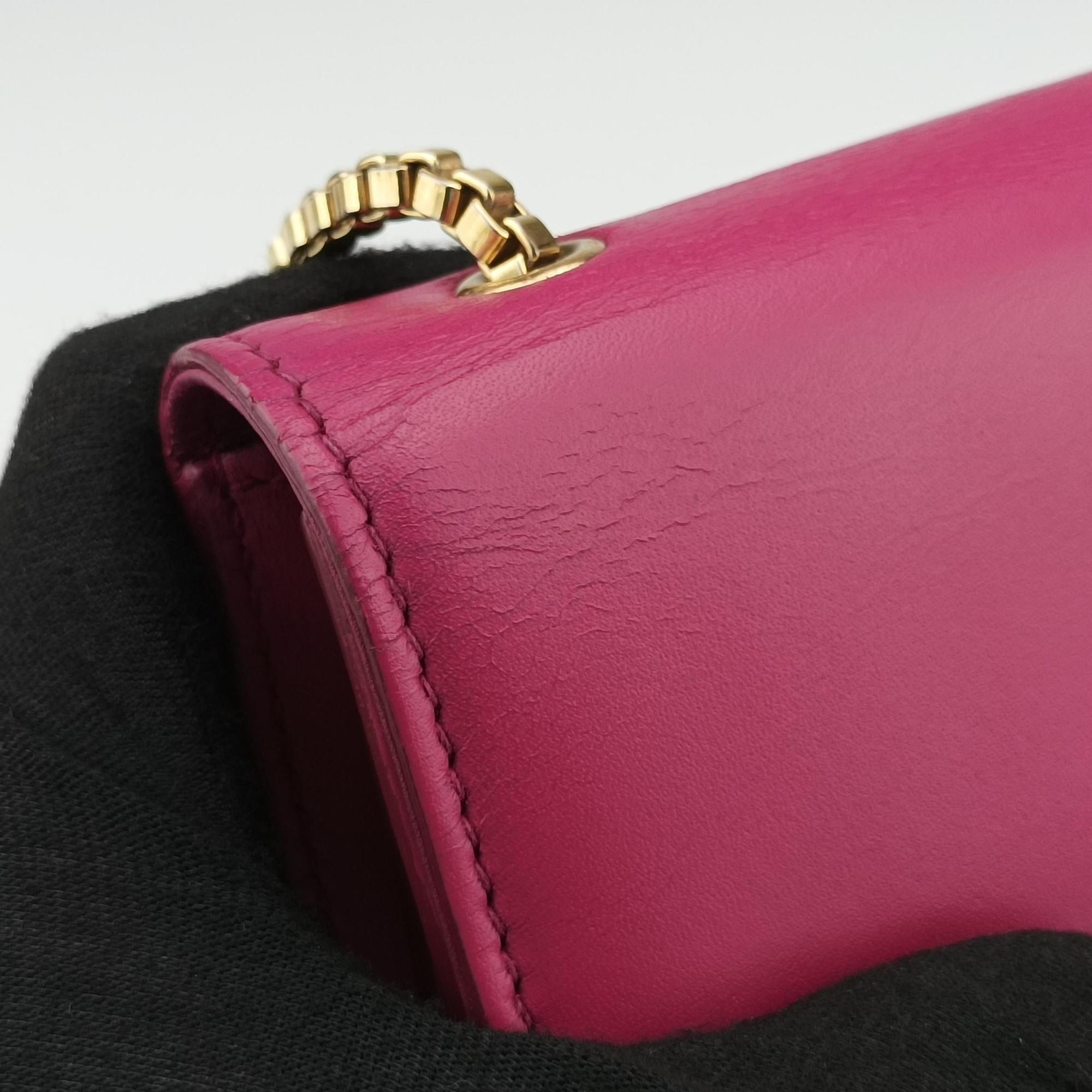 Pre-owned Ferragamo Thalia Rose Leather  shoulderbag | stylenewstar