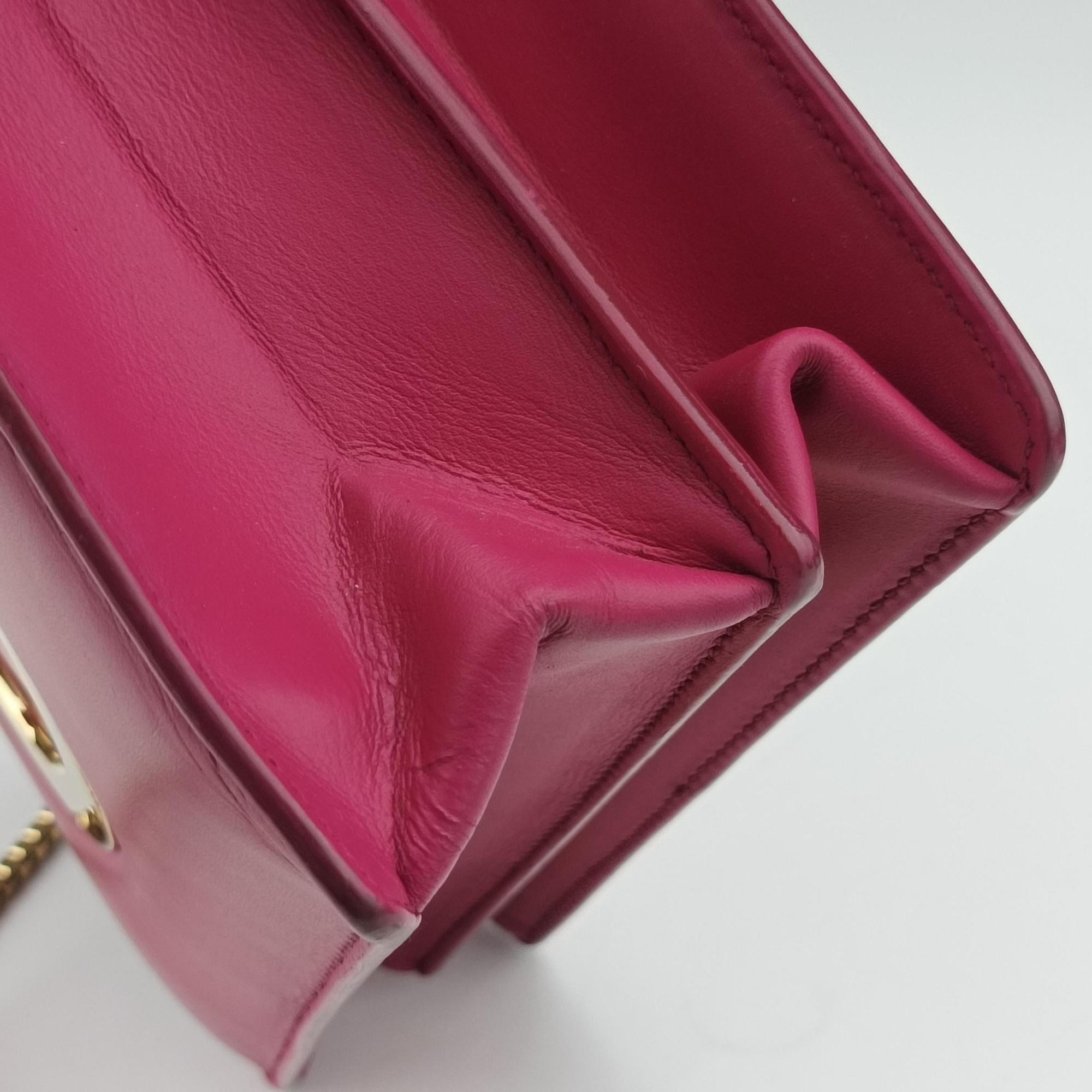 Pre-owned Ferragamo Thalia Rose Leather  shoulderbag | stylenewstar