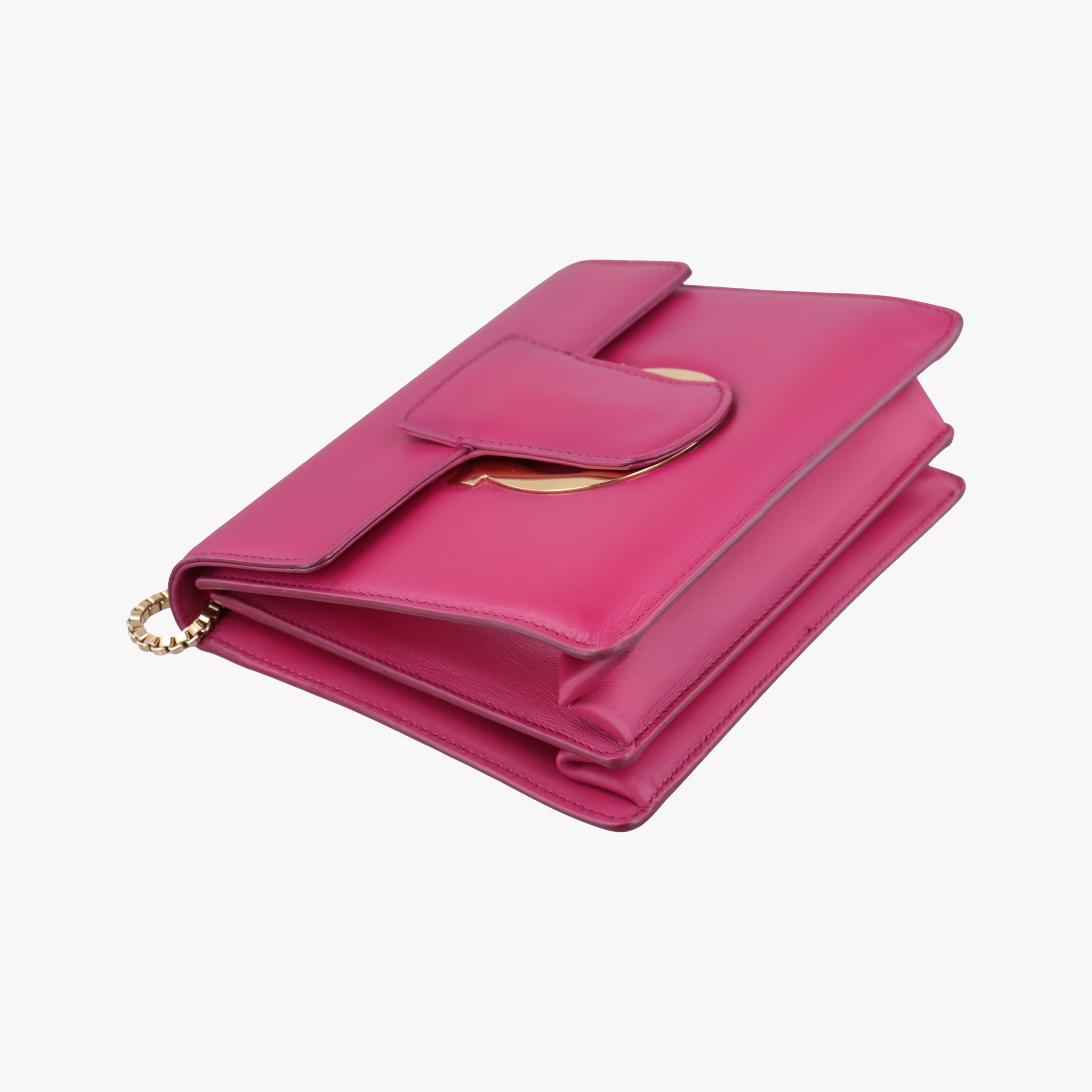 Pre-owned Ferragamo Thalia Rose Leather  shoulderbag | stylenewstar