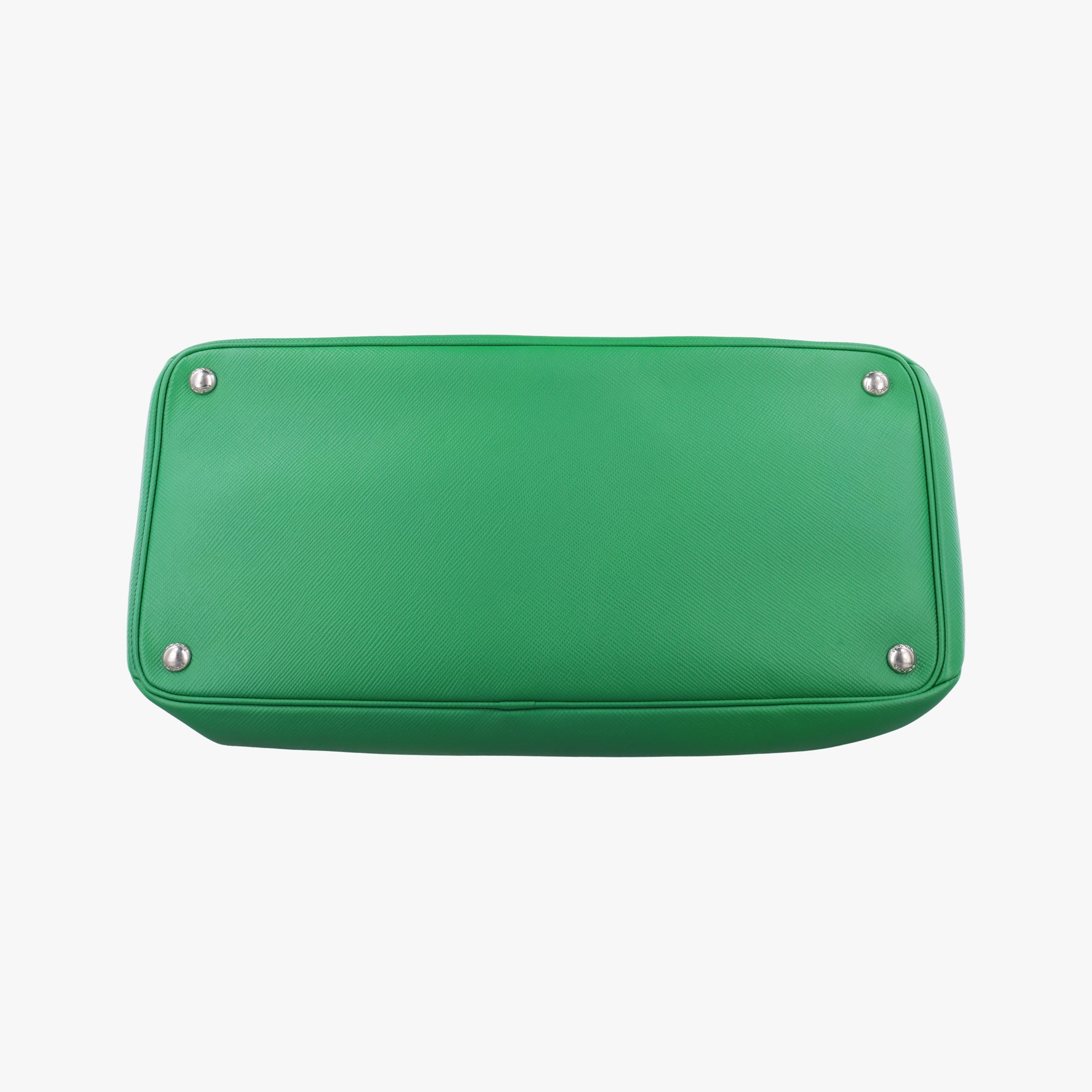 Pre-owned Prada Double Cuir Green SAFFIANO Leather B2756T handbag | stylenewstar