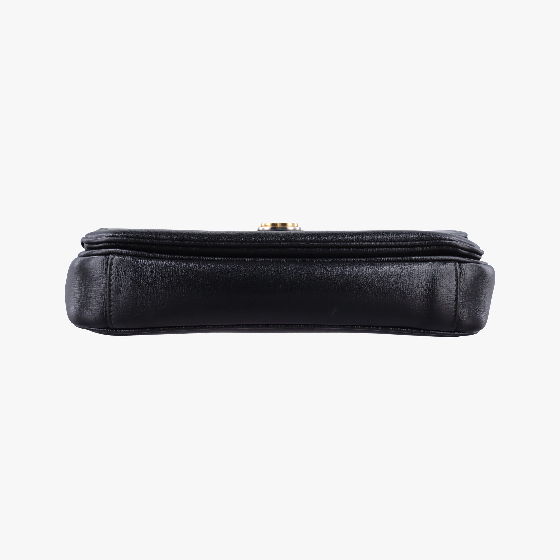Pre-owned Gucci Marina Black Leather 576421 shoulderbag | stylenewstar