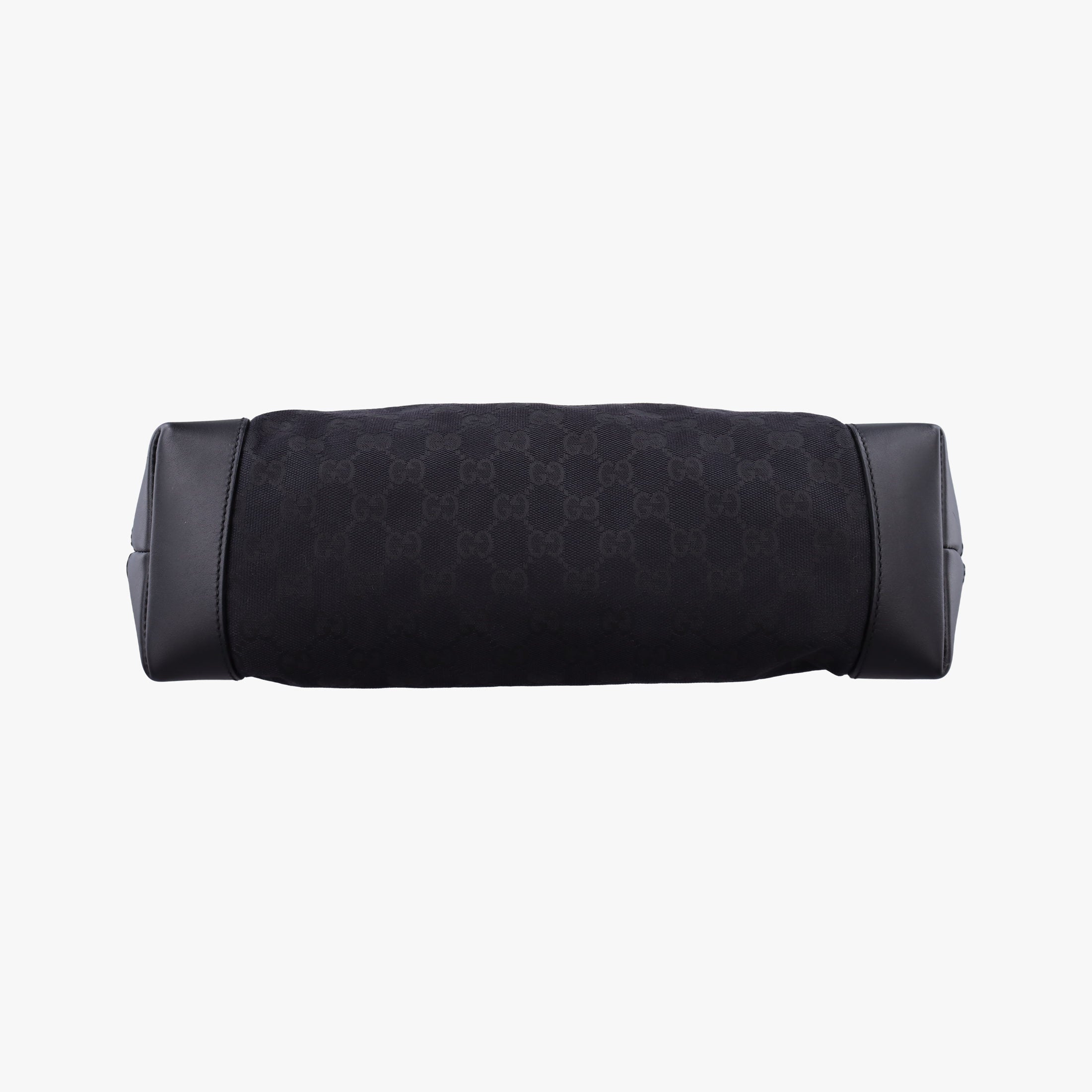 Pre-owned Gucci GG Canvas Black Leather×Canvas 308930 shoulderbag | stylenewstar