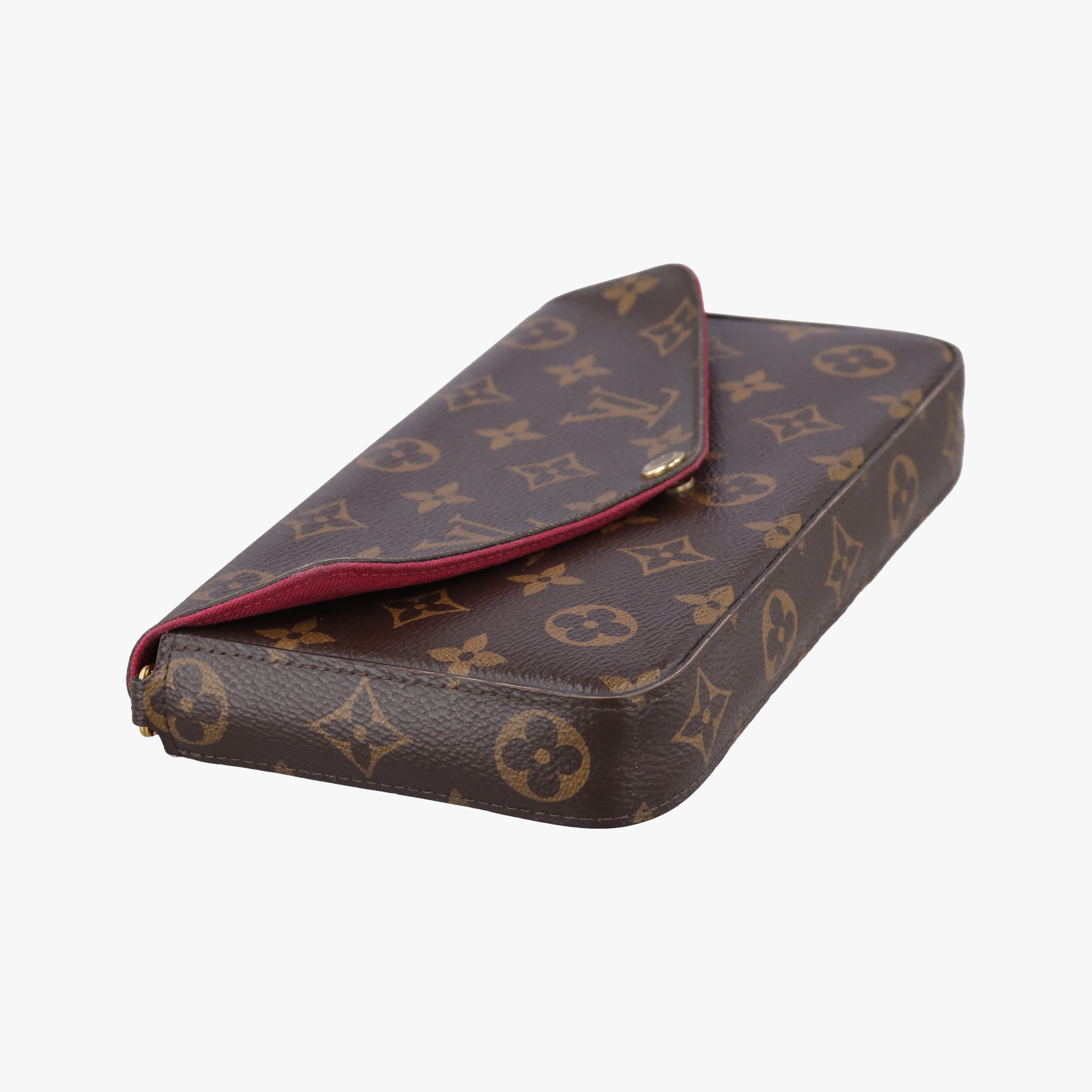 Pre-owned Louis Vuitton Pochette Felicie Brown Monogram Canvas M61276 shoulderbag | stylenewstar