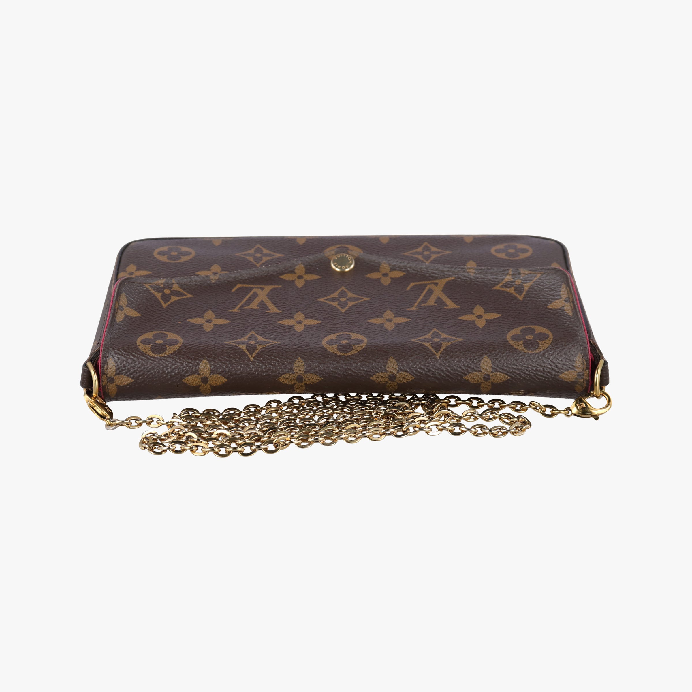 Pre-owned Louis Vuitton Pochette Felicie Brown Monogram Canvas M61276 shoulderbag | stylenewstar
