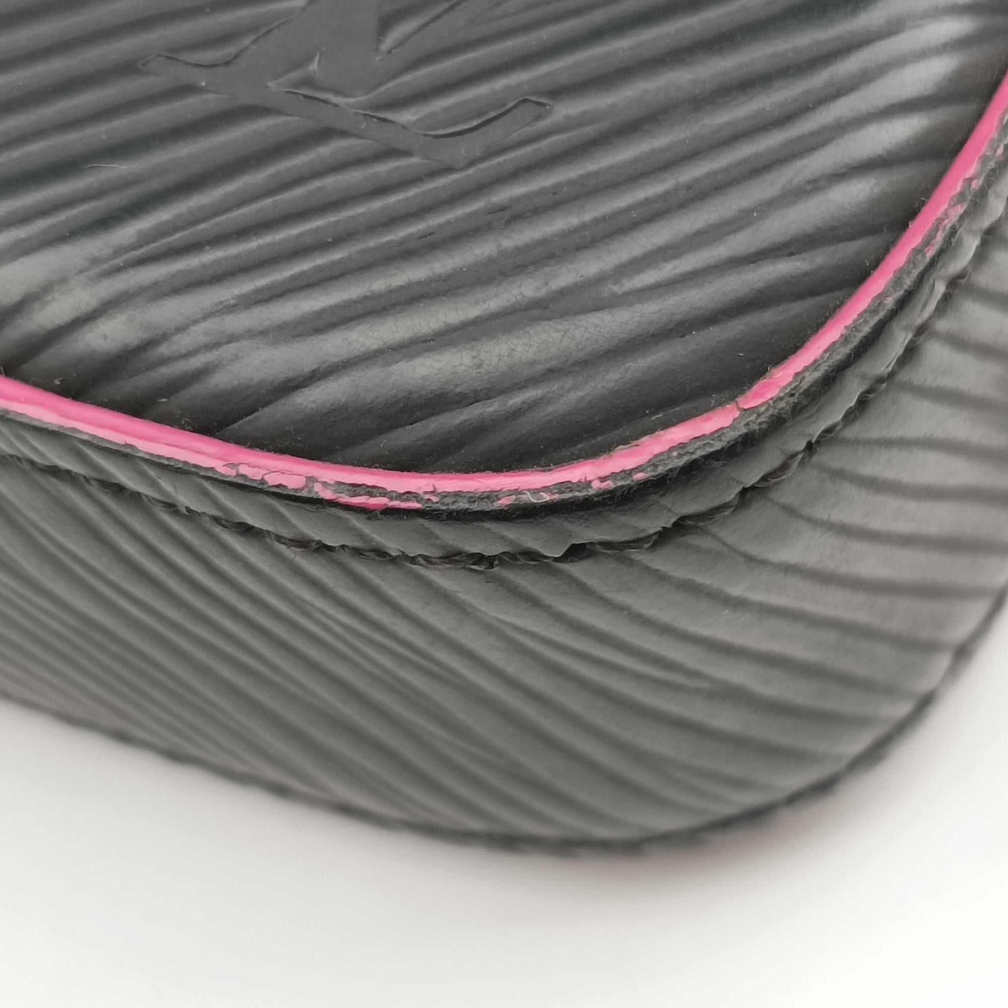 Pre-owned Louis Vuitton Pochette Felice Noir×Pink Epi M64579 shoulderbag | stylenewstar