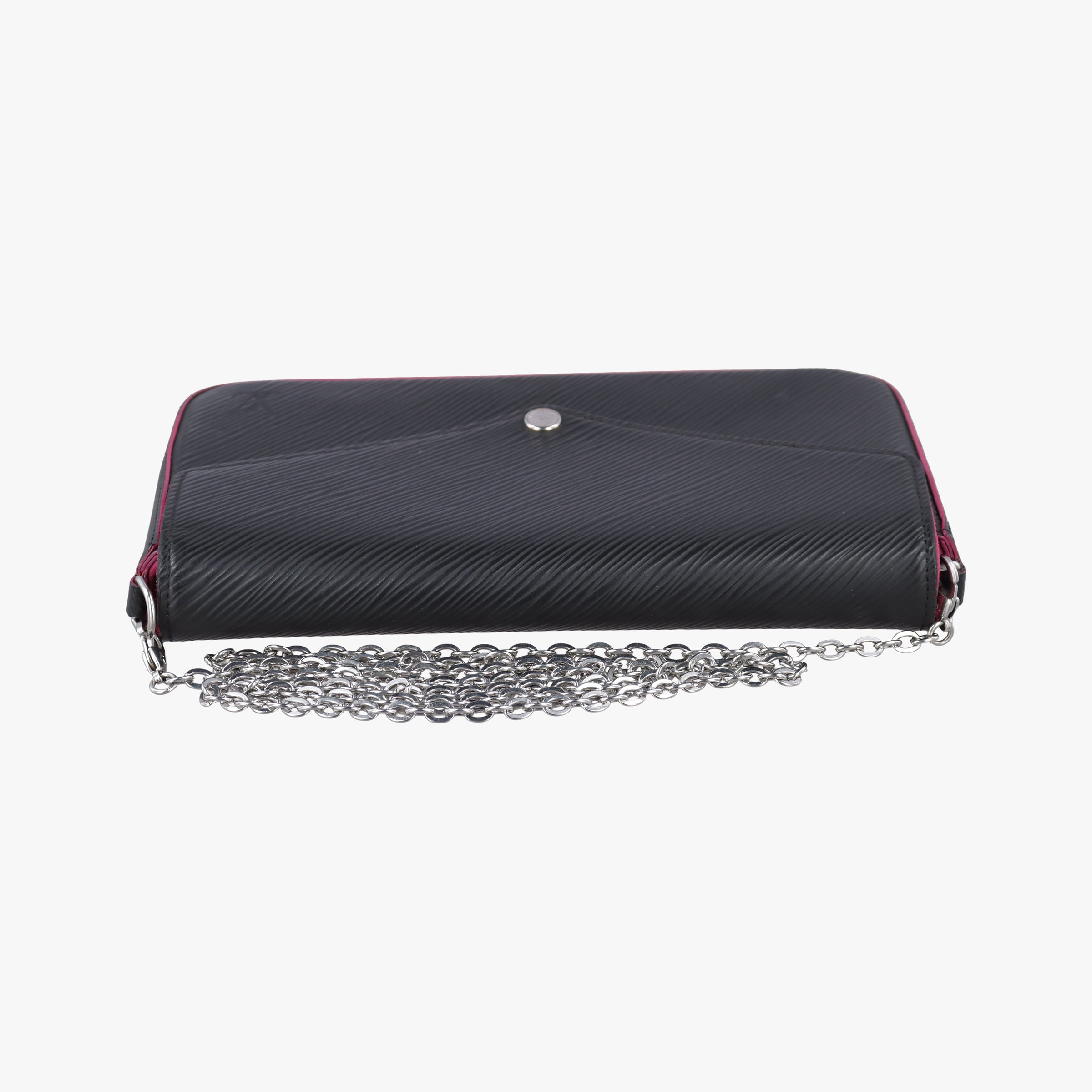 Pre-owned Louis Vuitton Pochette Felice Noir×Pink Epi M64579 shoulderbag | stylenewstar