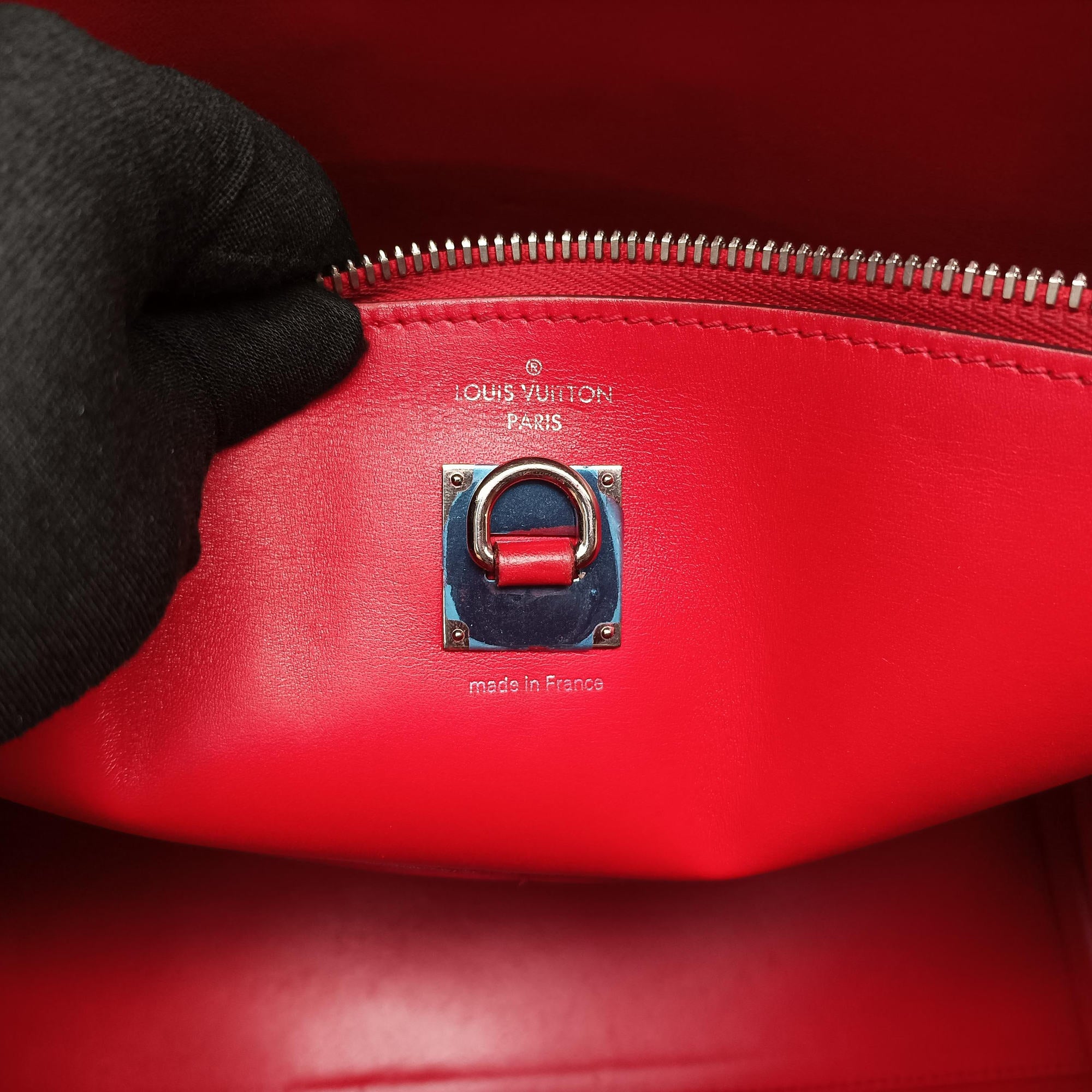 Pre-owned Louis Vuitton City Steamer MM RUBIS Leather M51027 handbag | stylenewstar