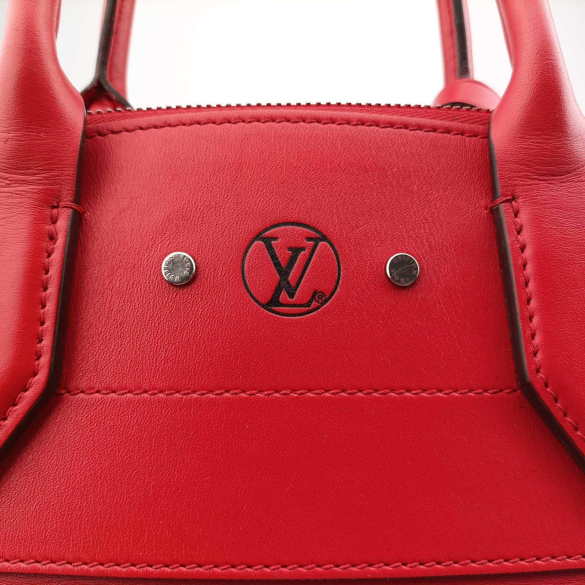 Pre-owned Louis Vuitton City Steamer MM RUBIS Leather M51027 handbag | stylenewstar