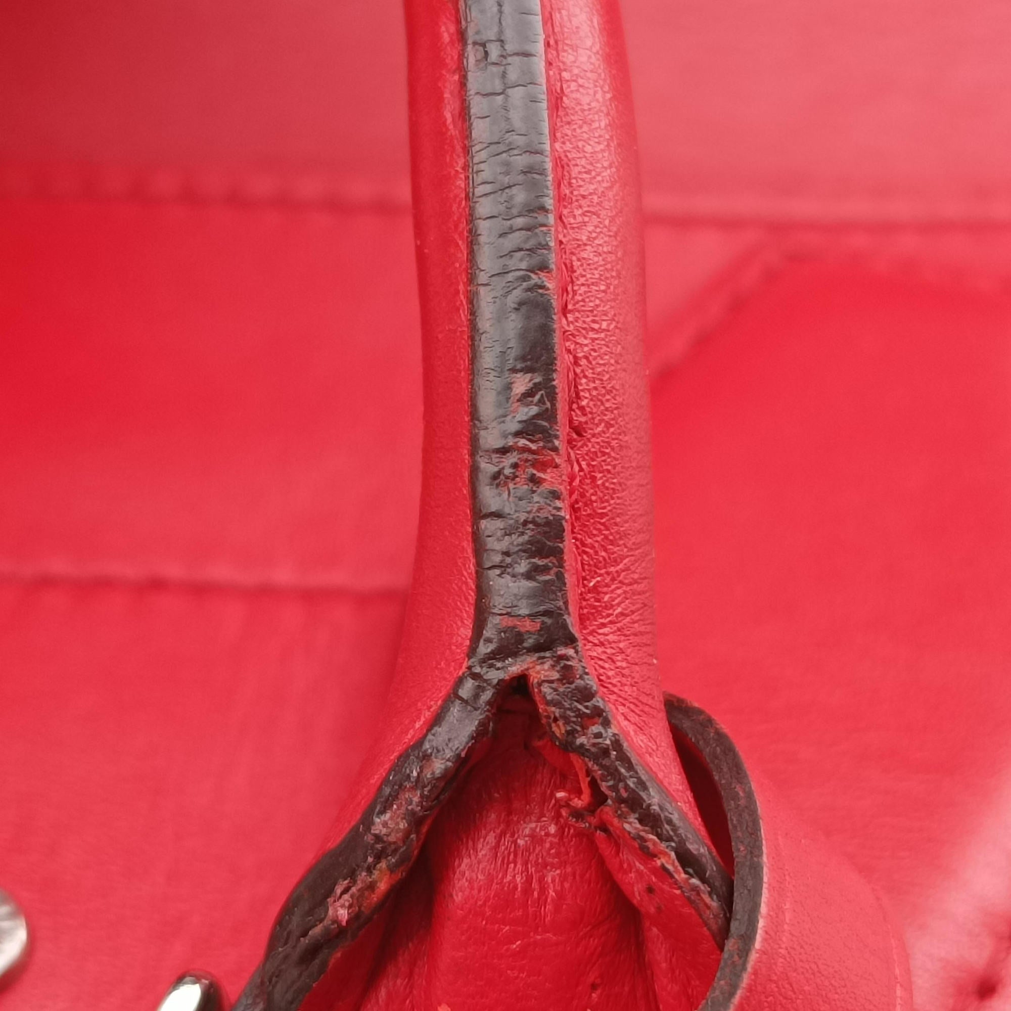 Pre-owned Louis Vuitton City Steamer MM RUBIS Leather M51027 handbag | stylenewstar