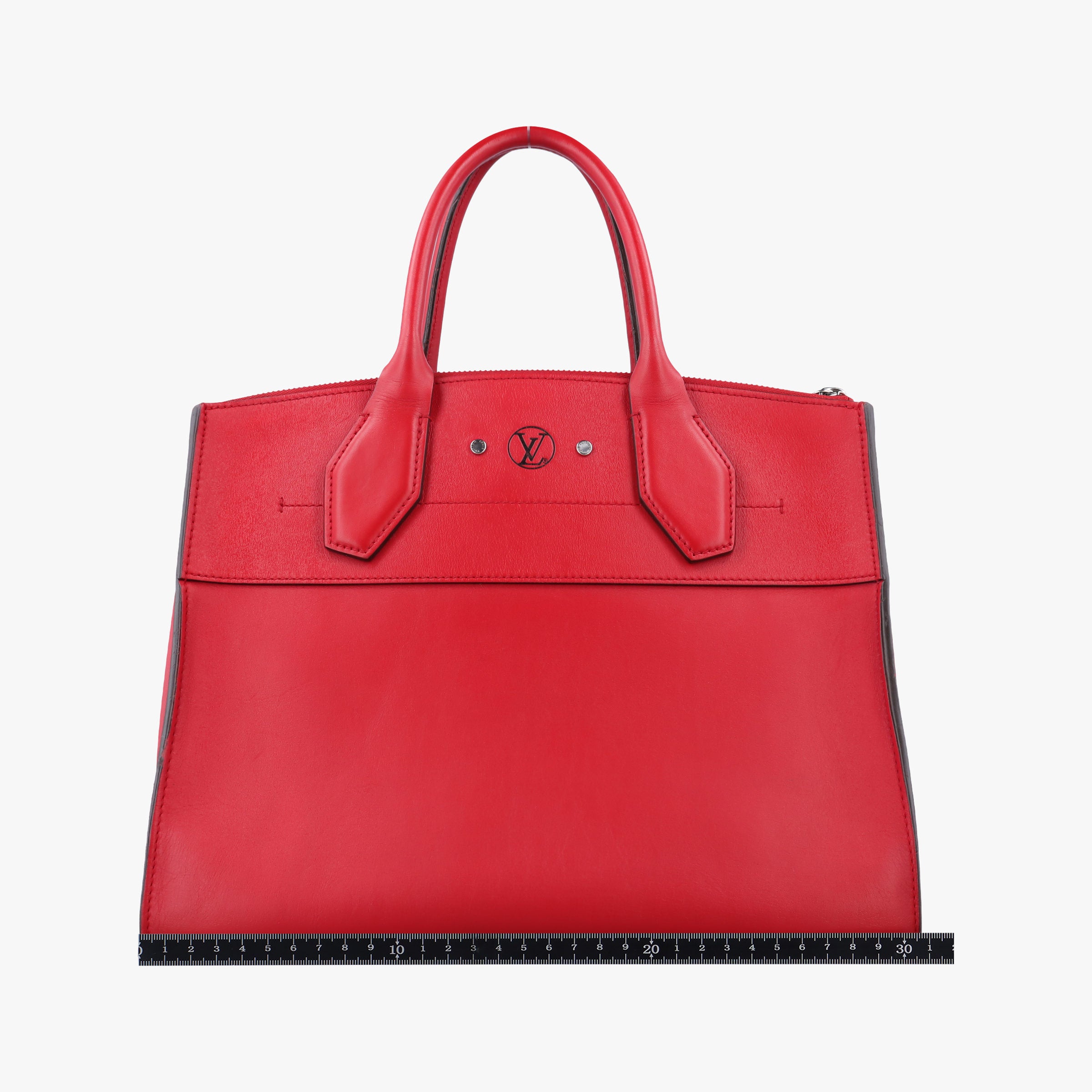 Pre-owned Louis Vuitton City Steamer MM RUBIS Leather M51027 handbag | stylenewstar