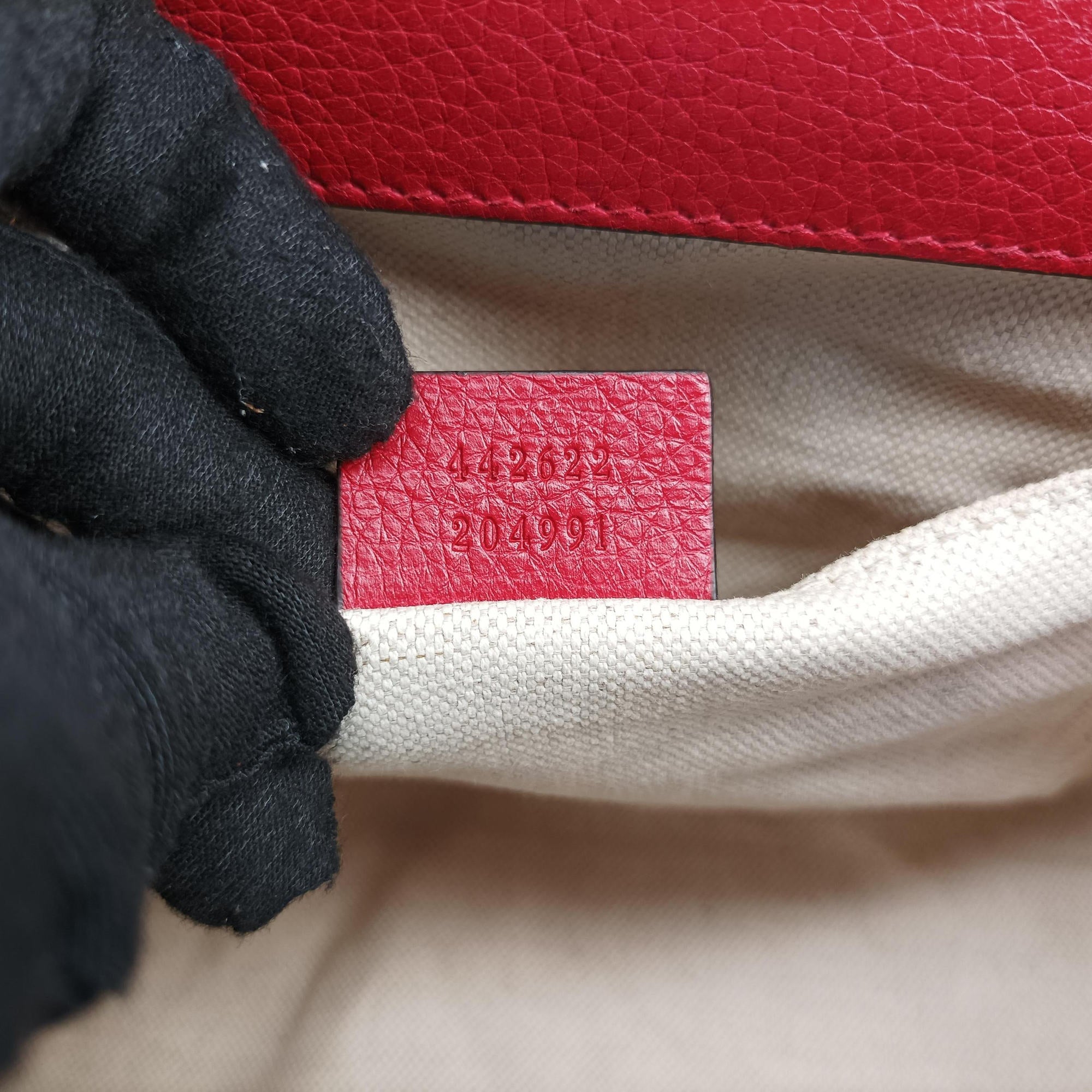 Vintage Gucci GG Marmont Red Leather 442622 shoulderbag | stylenewstar
