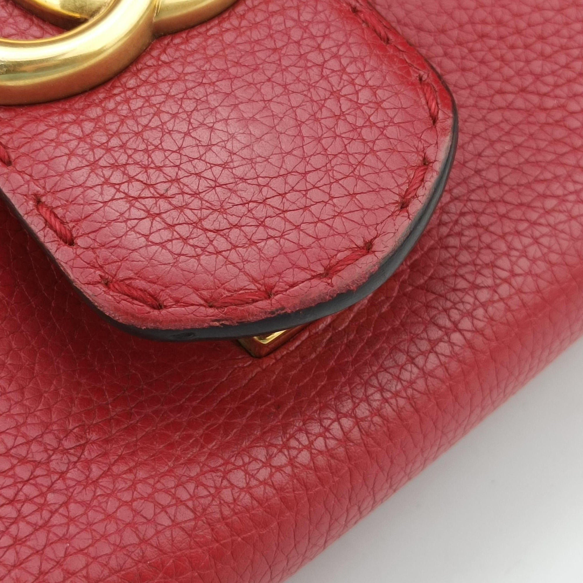 Vintage Gucci GG Marmont Red Leather 442622 shoulderbag | stylenewstar