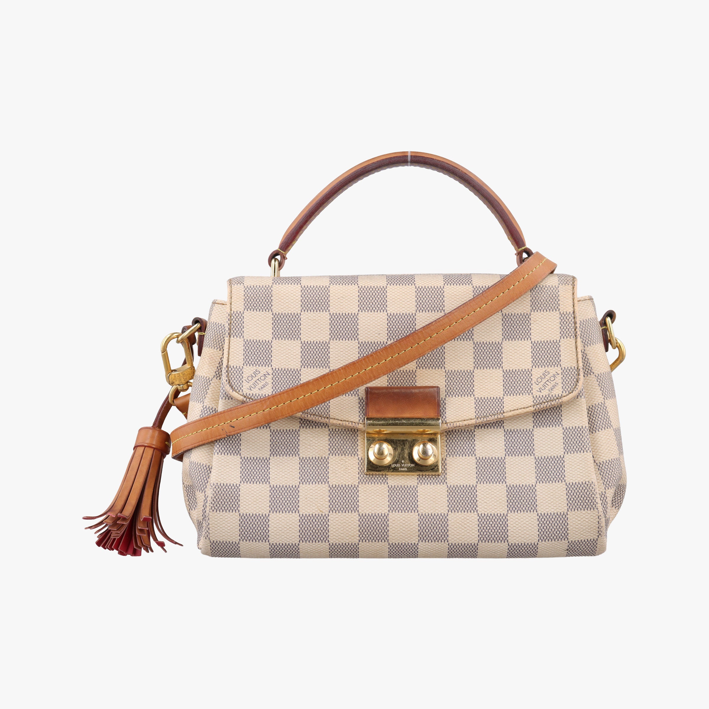 Pre-owned Louis Vuitton CROISETTE Azur Damier Canvas N41581 shoulderbag | stylenewstar