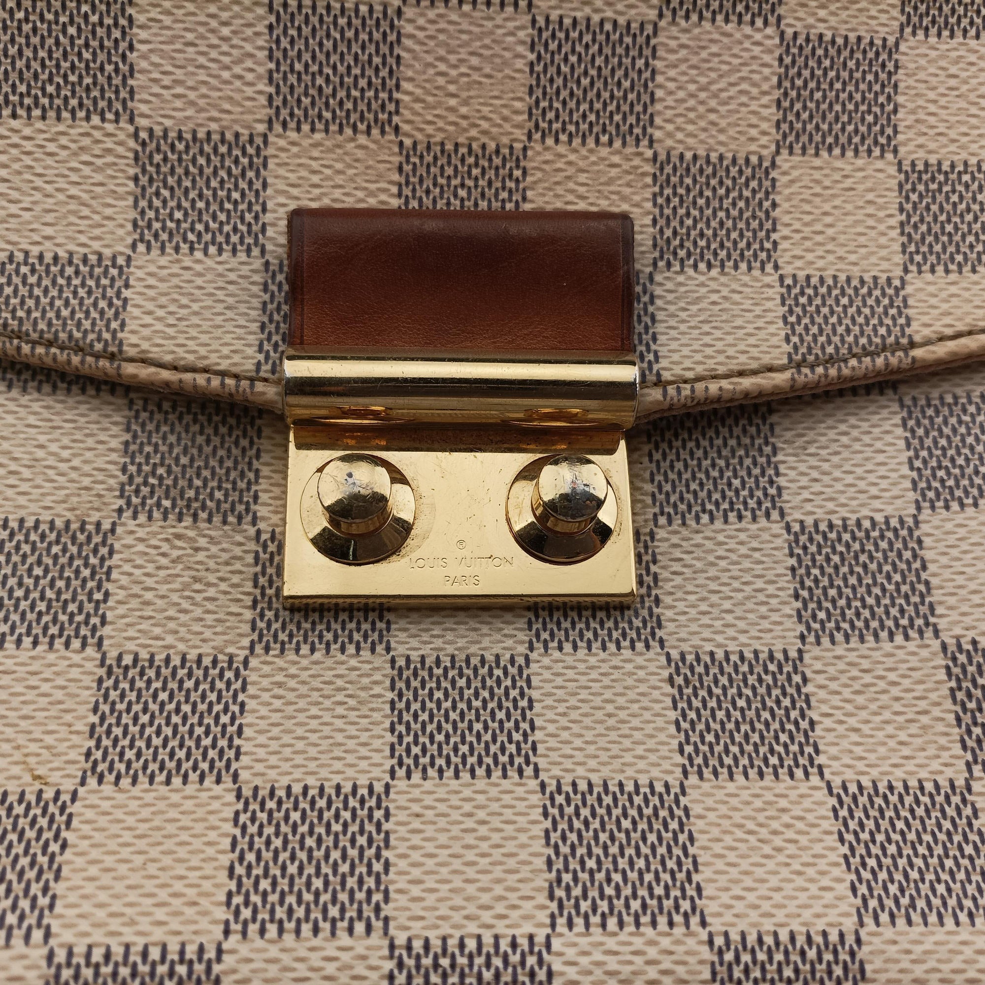 Pre-owned Louis Vuitton CROISETTE Azur Damier Canvas N41581 shoulderbag | stylenewstar